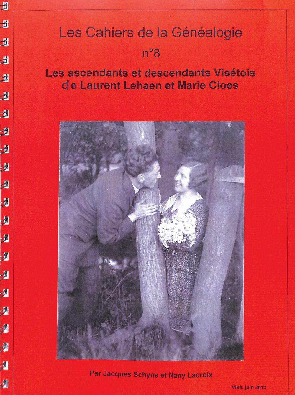 Cahier de la généalogie n°8: "Les ascendants et descendants visétois de Laurent Lehaen et Marie Cloes"