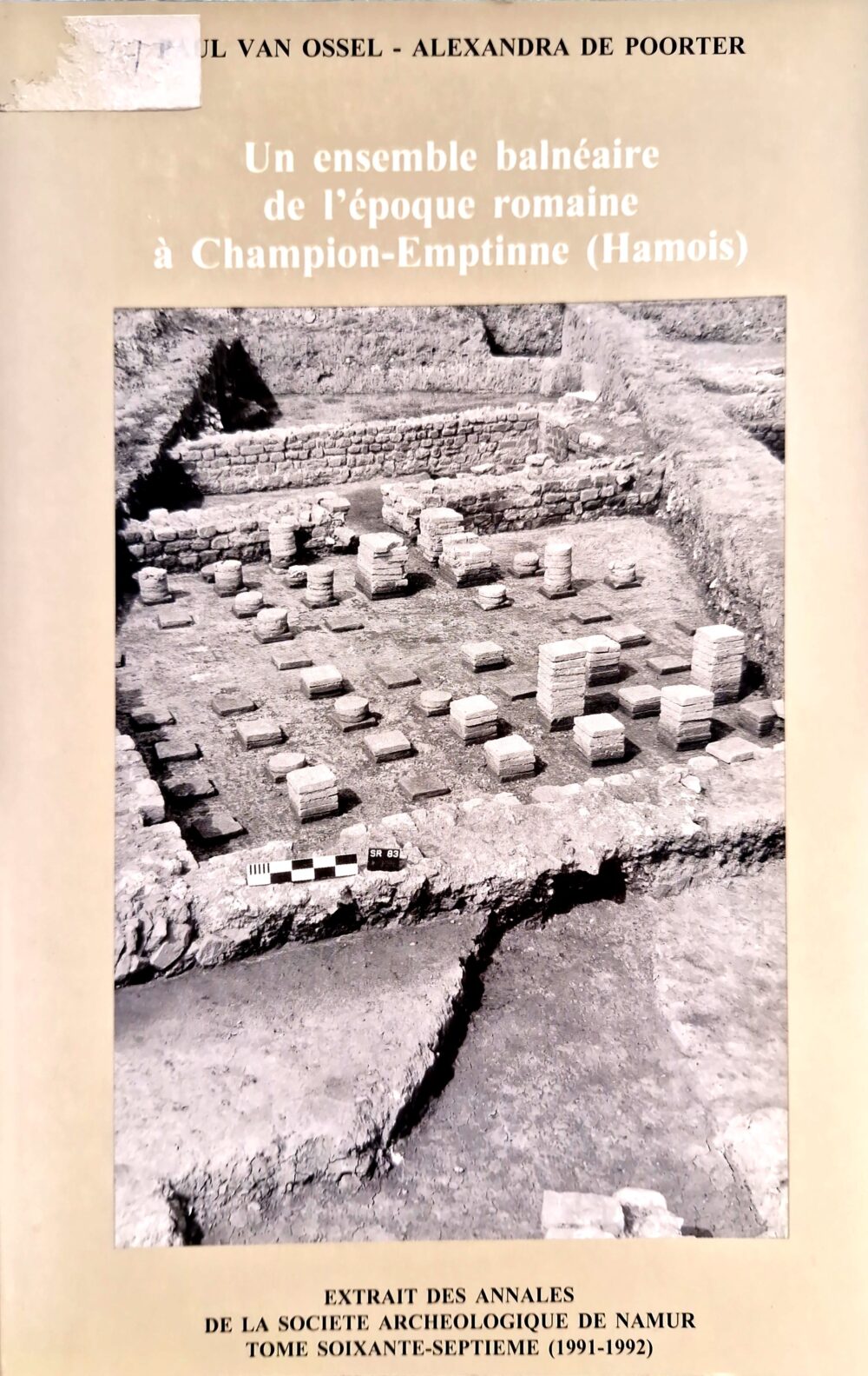 "Un ensemble balnéaire de l'époque romaine à Champion-Emptinne (Hamois)"