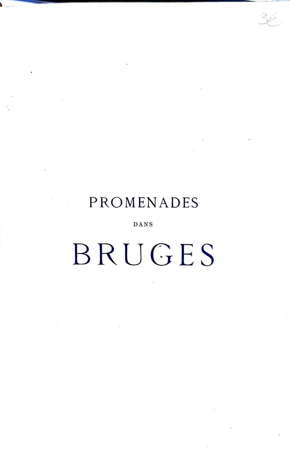 "Promenade dans Bruges"