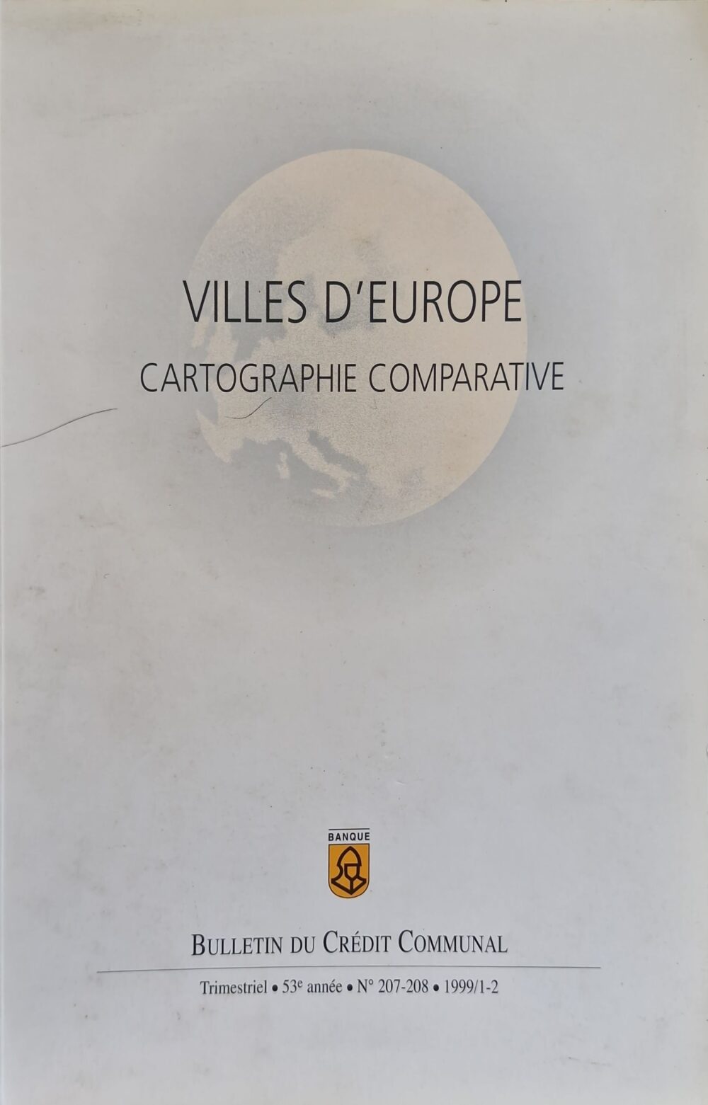 "Villes d'Europe. Cartographie comparative", 1999