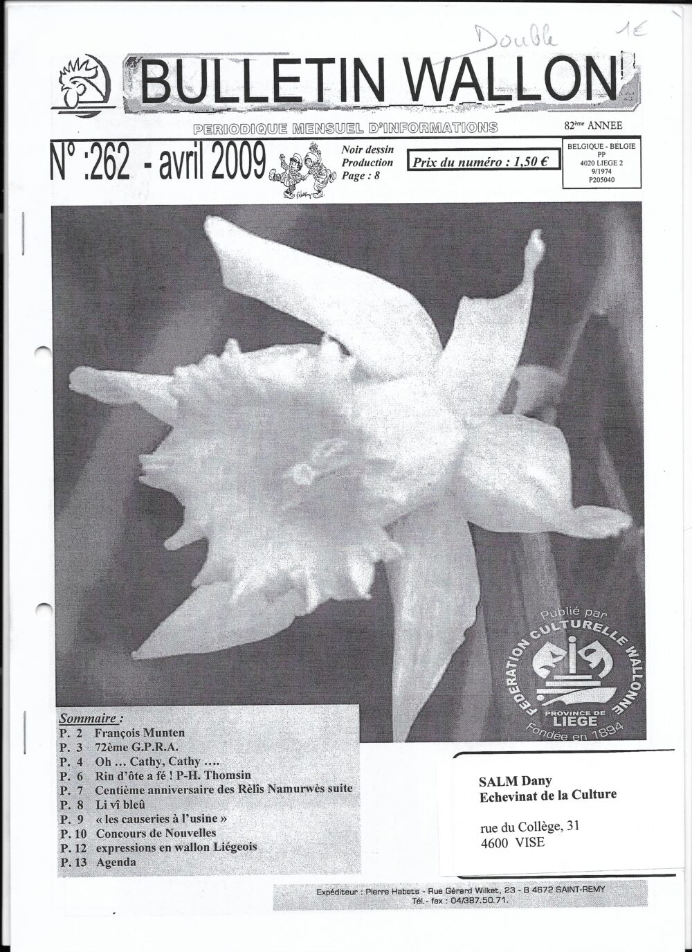 Bulletin Wallon N°262