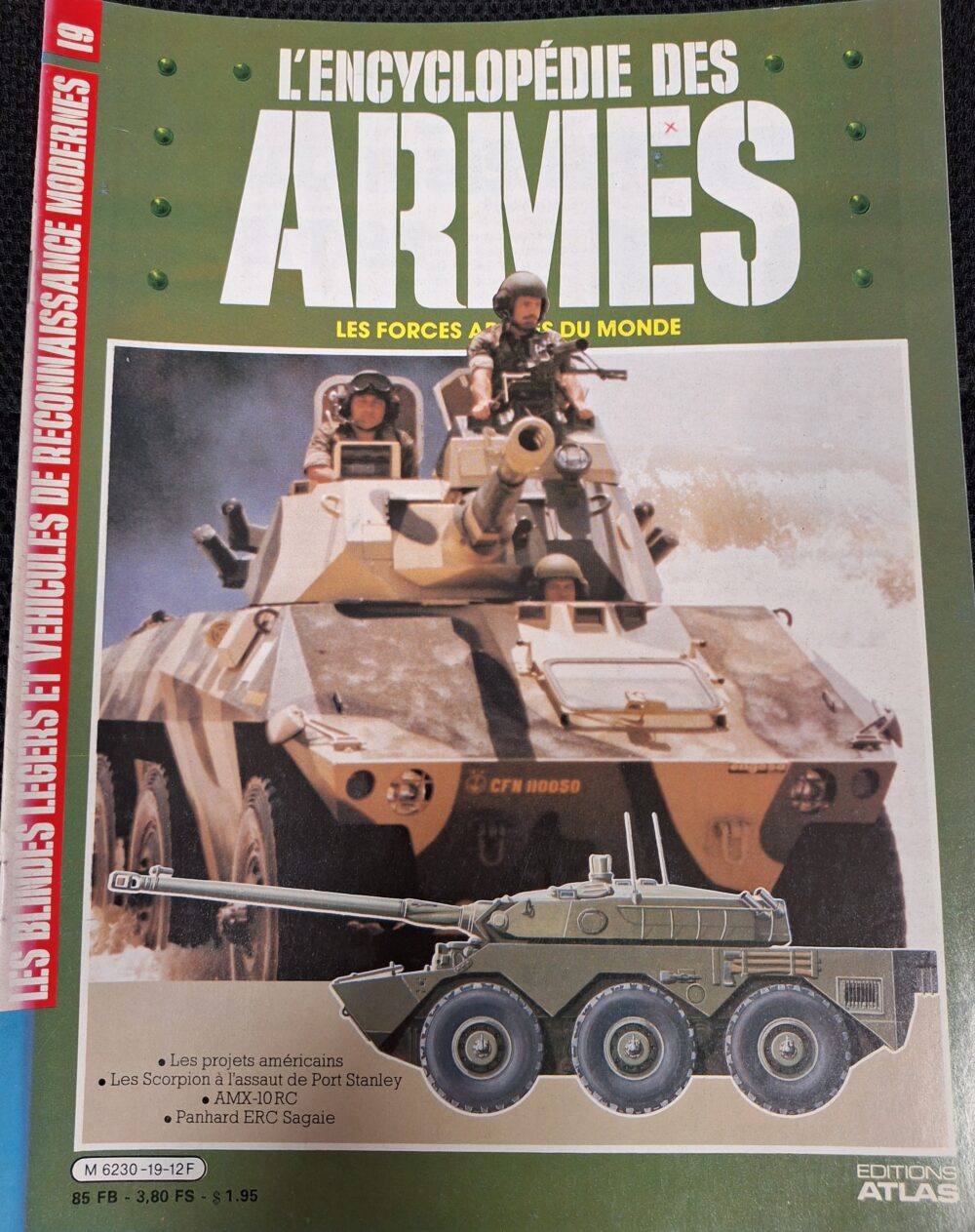 L'encyclopédie des armes : N°19 "Les blindés légers et véhicules de reconnaissance modernes"