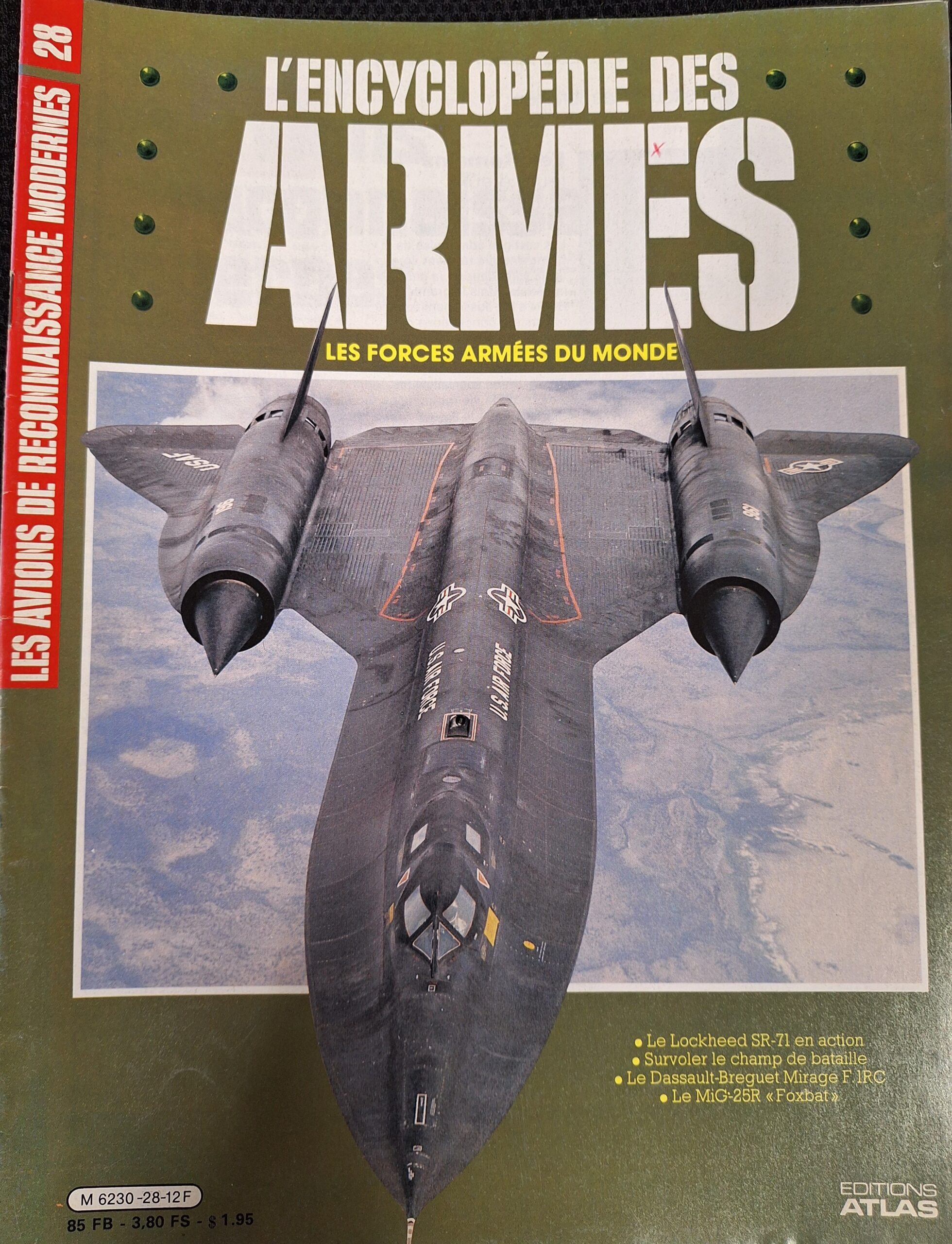 L'encyclopédie des armes : N°28 "Les avions de reconnaissance modernes"