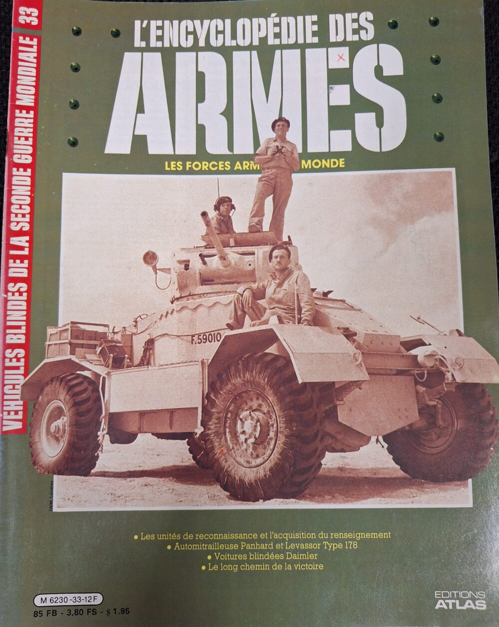 L'encyclopédie des armes : N°33 "Véhicules blindés de la seconde guerre mondiale"