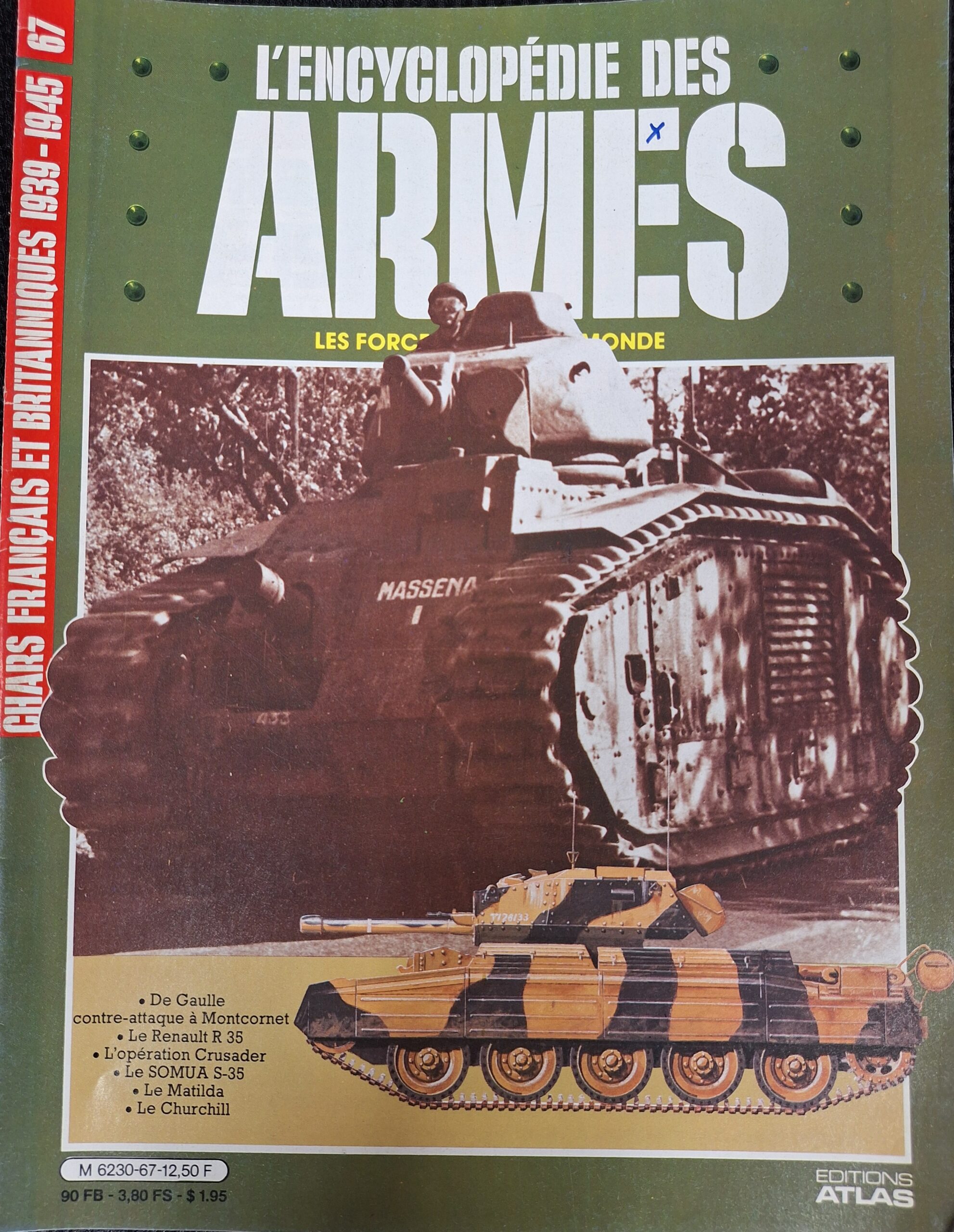 L'encyclopédie des armes : N°67 "Chars français et britanniques 1939-1945"
