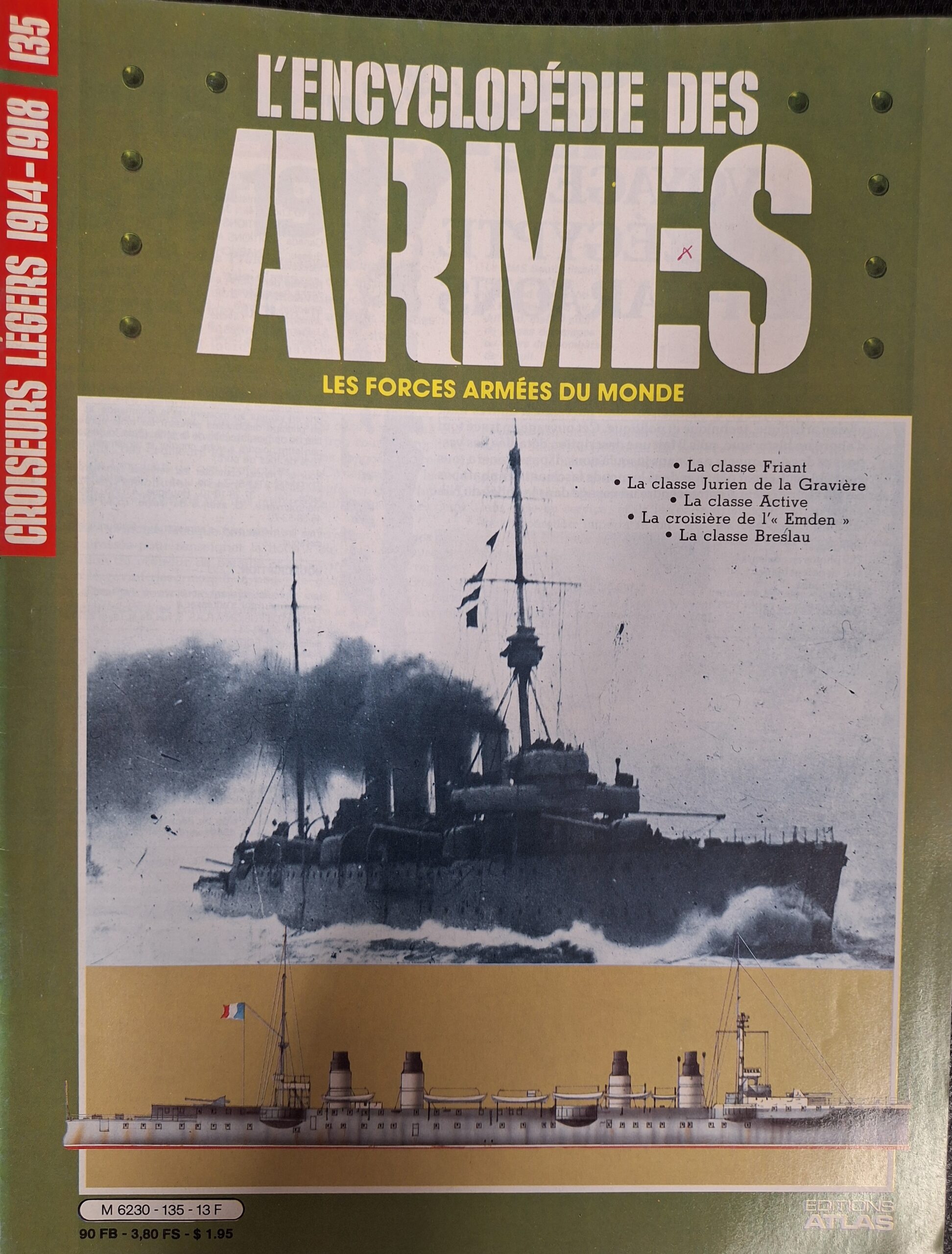 L'encyclopédie des armes : N°135 "Croiseurs Légers 1914-1918"