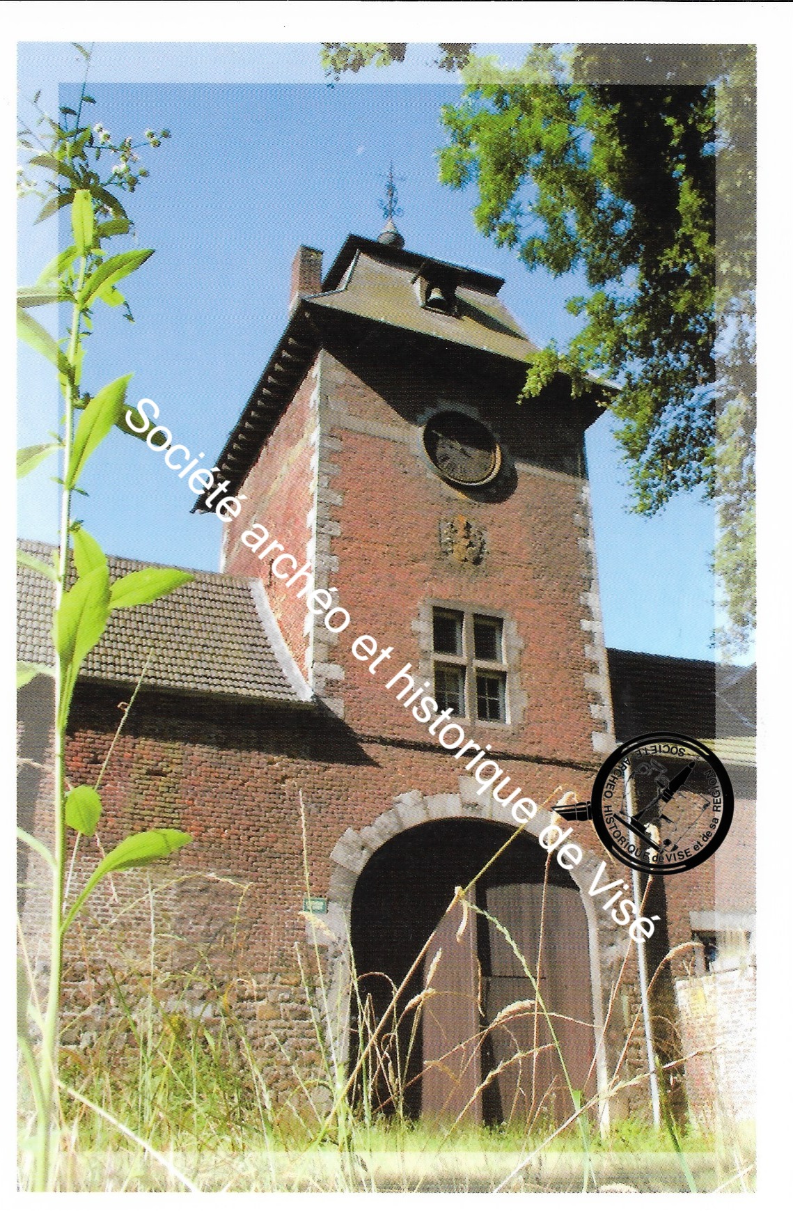 Carte postale - Argenteau "L'entrée de la ferme castrale"