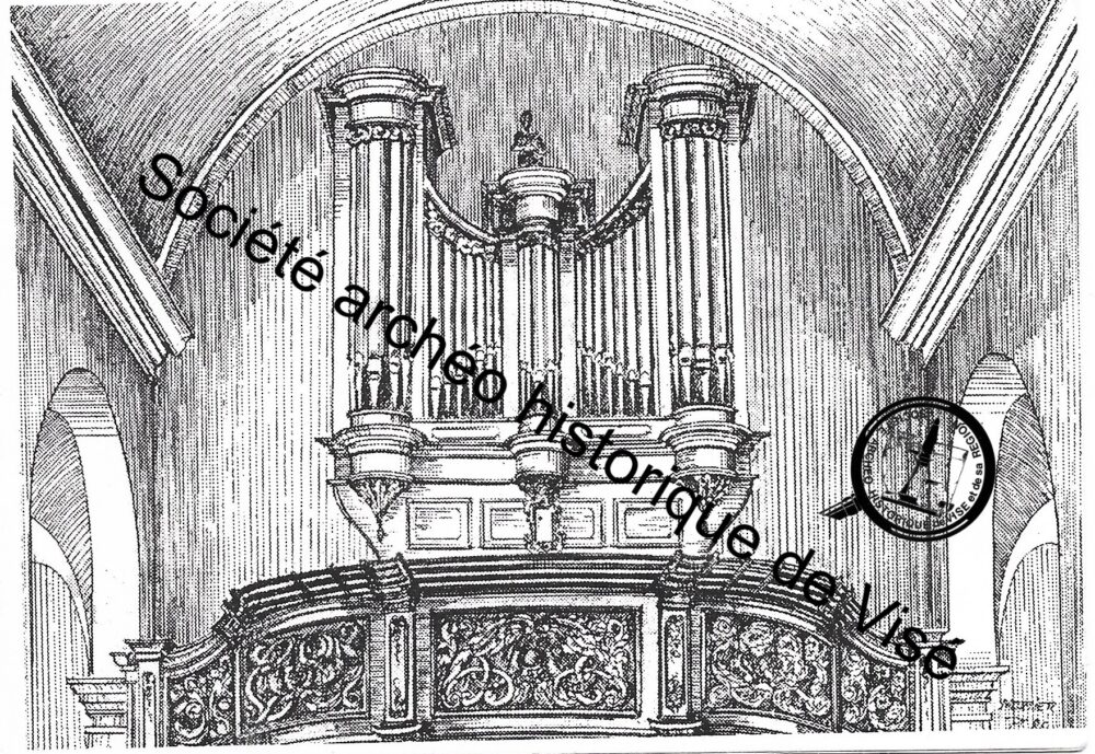 Carte postale - Mortier "Orgue Eglise St Pierre"