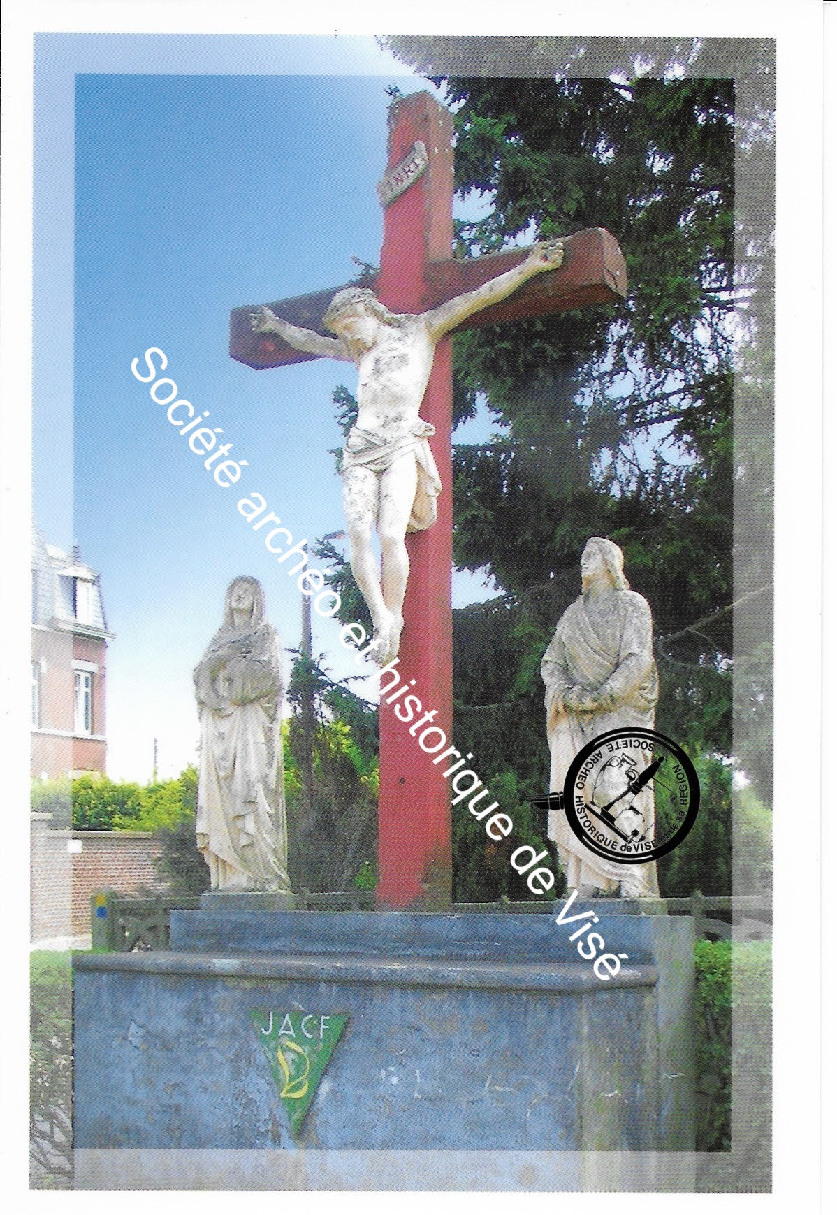 Carte postale - Lanaye "Le calvaire présente le Christ en croix"
