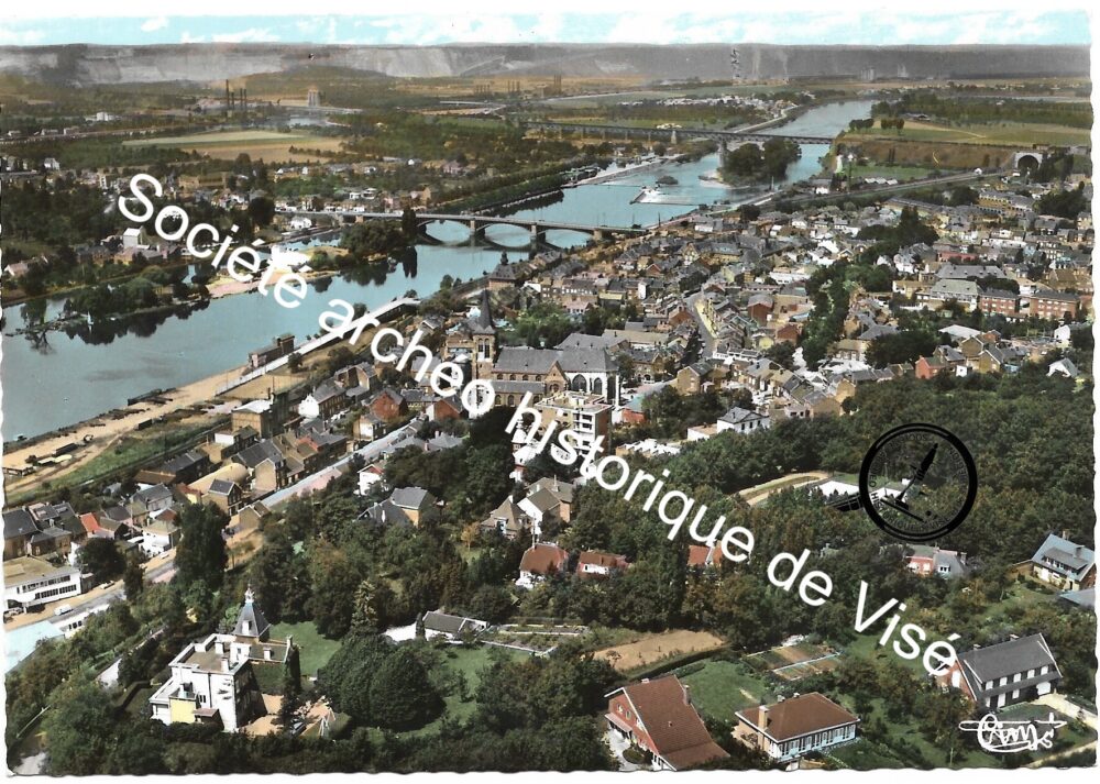 Carte postale - Visé "Vue aérienne"
