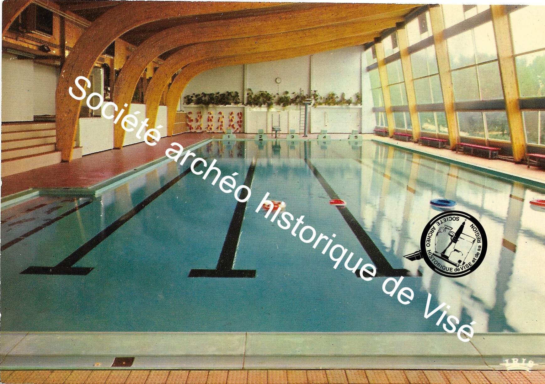 Carte postale - Visé "Piscine communale"