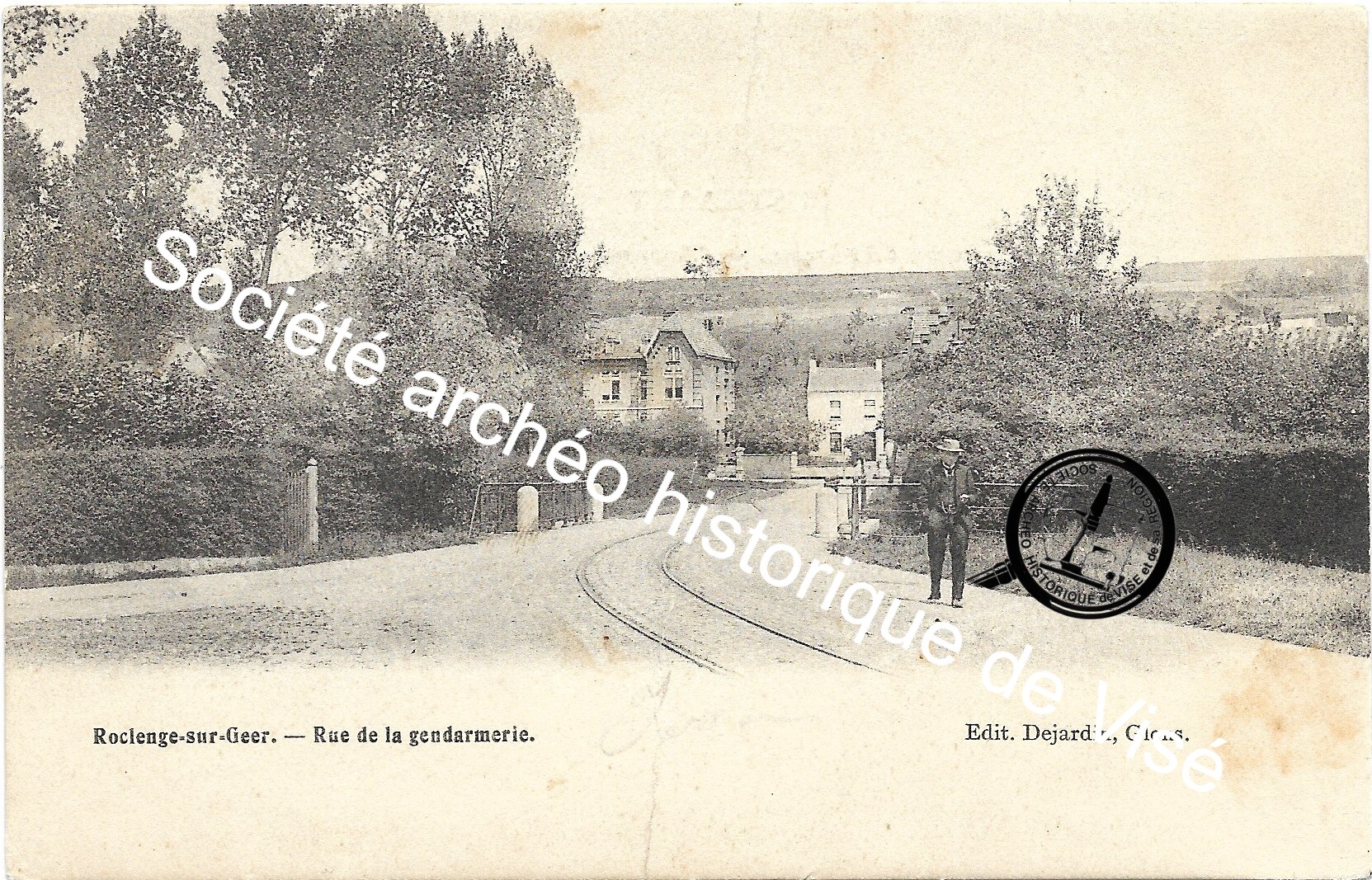 Carte postale - Roclenge-sur-Geer "Rue de la gendarmerie"