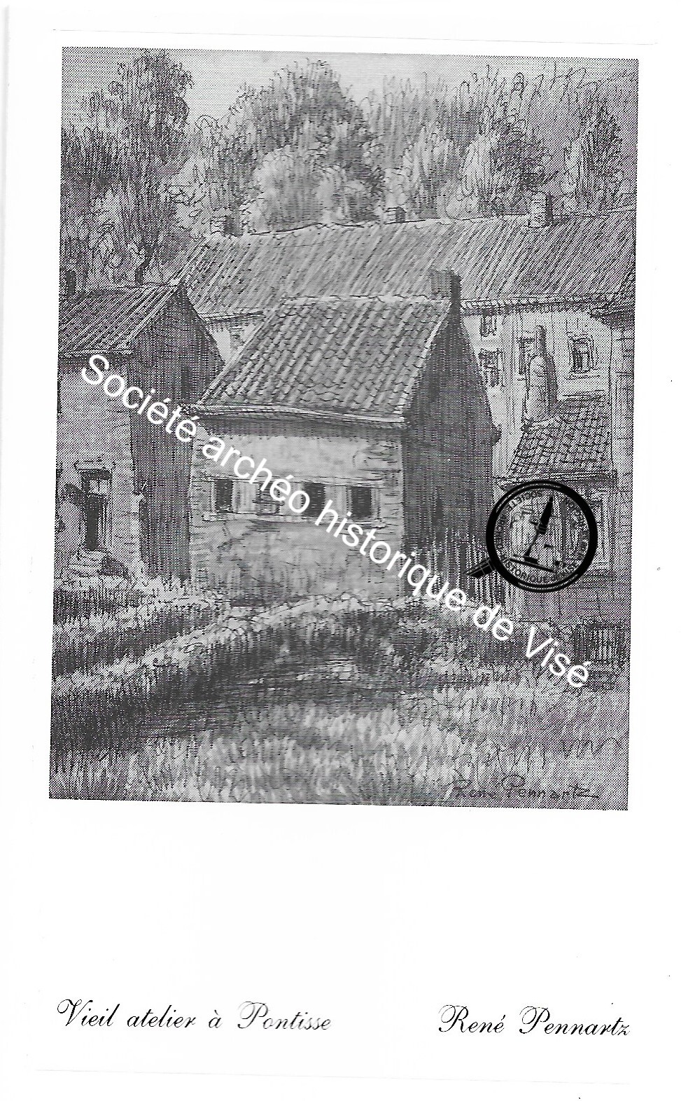 Carte postale - Herstal "Vieil atelier à Pontisse"