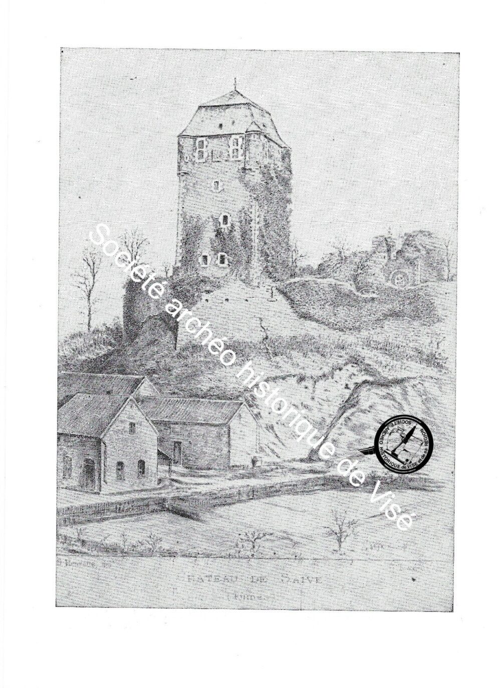 Carte postale - Saive "Le vieux Château" 1892