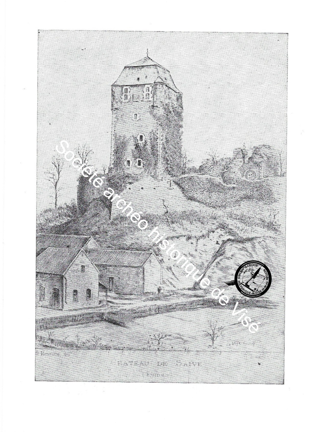 Carte postale - Saive "Le vieux Château" 1892