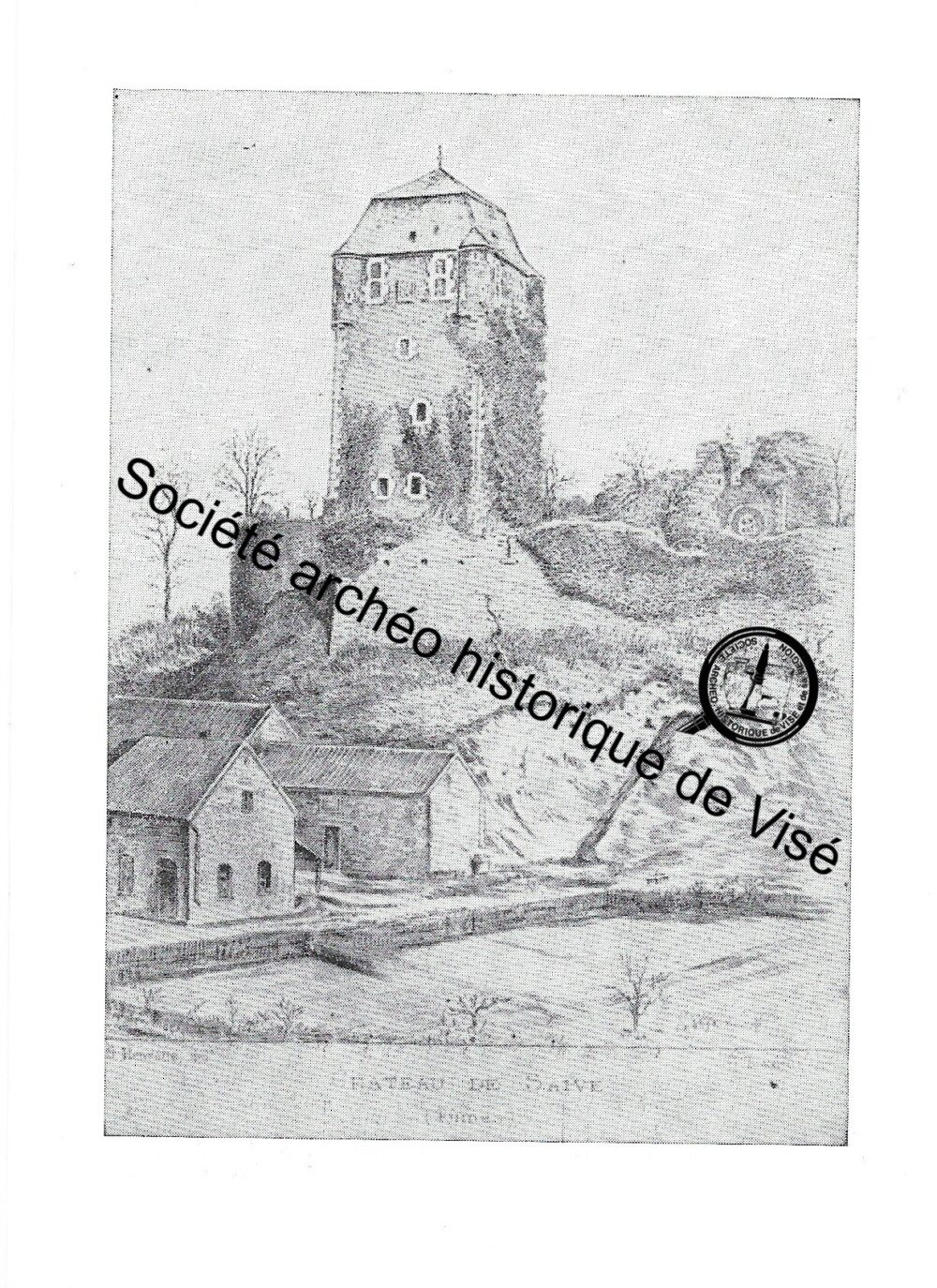 Carte postale - Saive "Le Vieux Château - 1892"