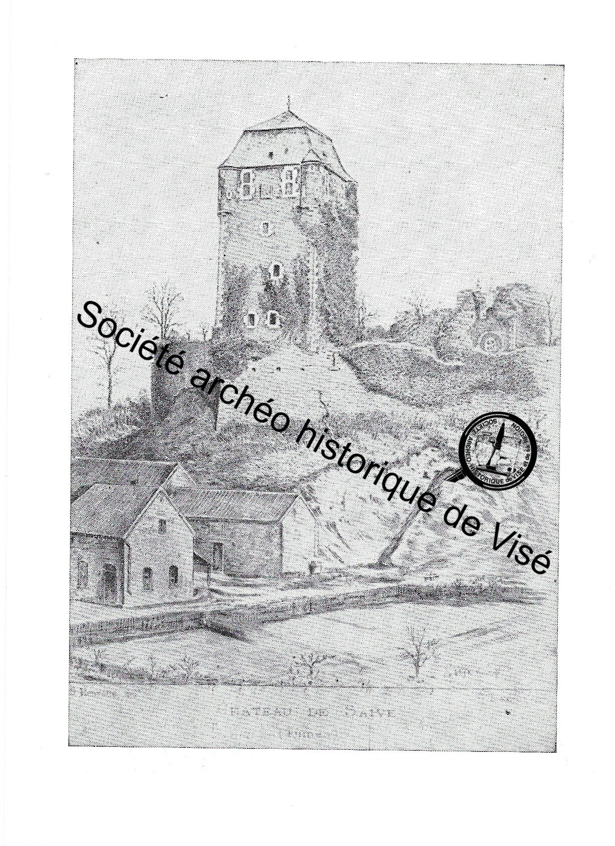 Carte postale - Saive "Le Vieux Château - 1892"