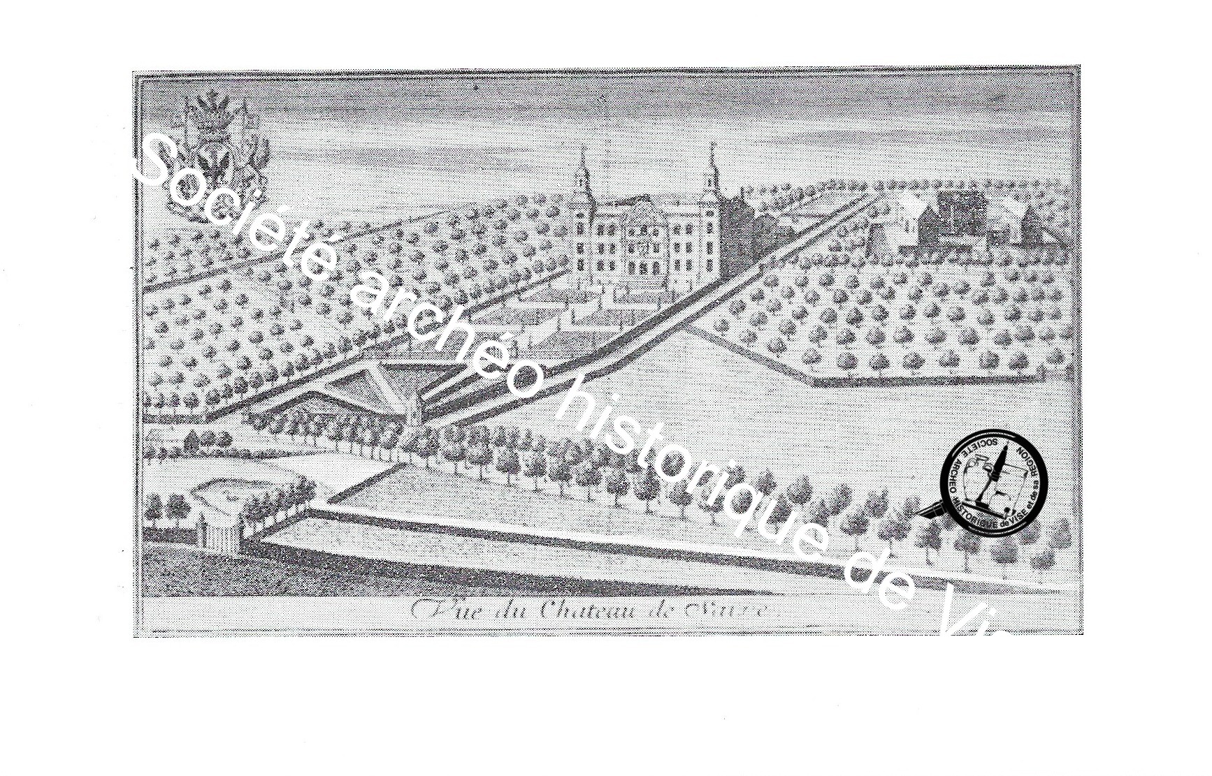 Carte postale - Saive "Le château de Méan" 1743