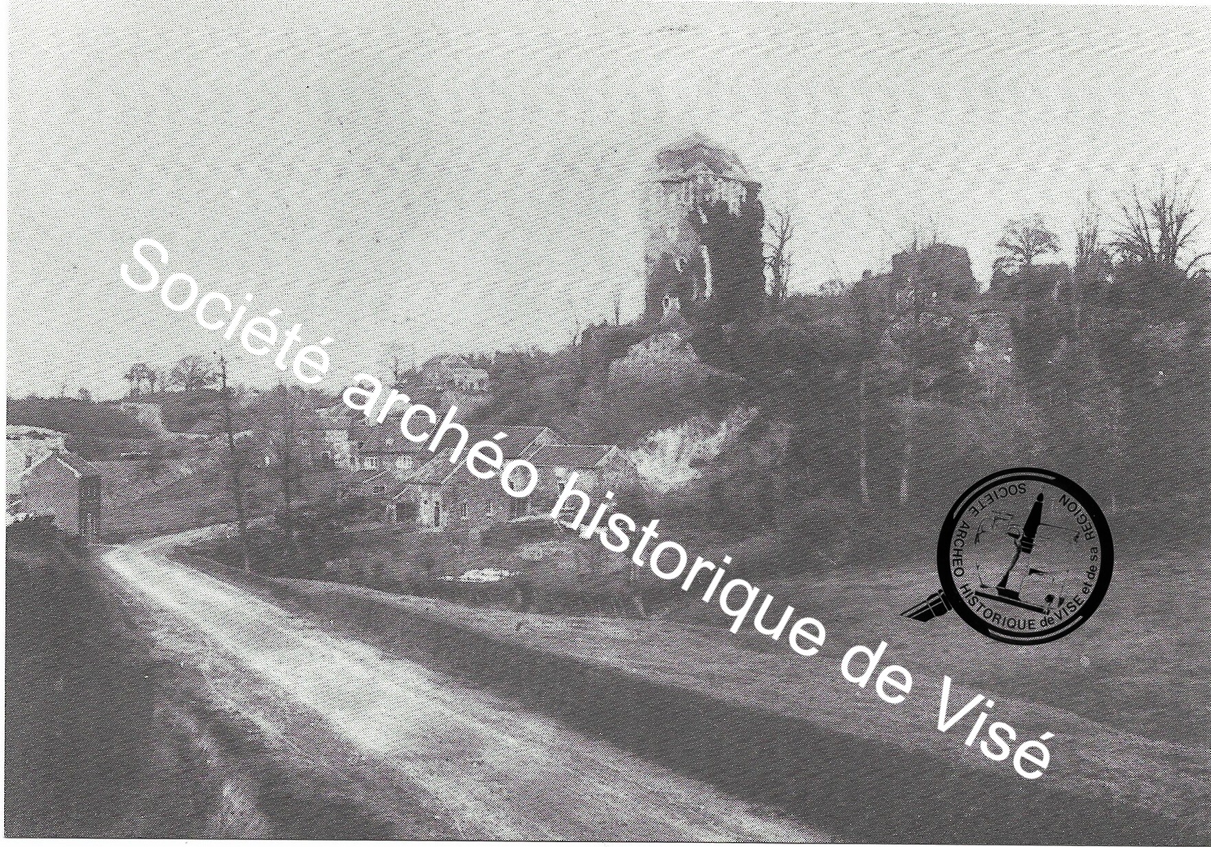 Carte postale - Saive "La route du Grand Moulin - 1889"