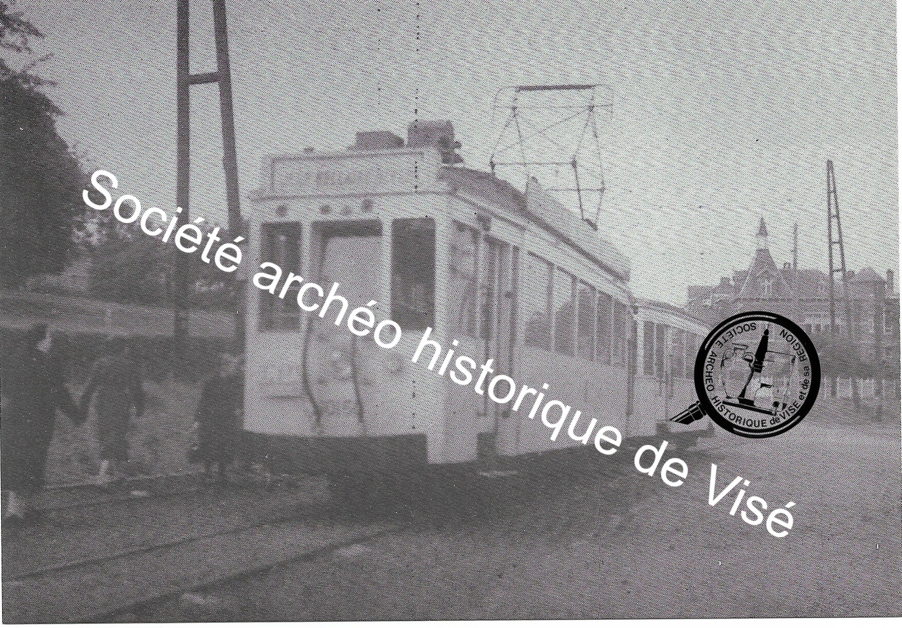 Carte postale - Saive "Arrivée du tram de Blegny - 1952"
