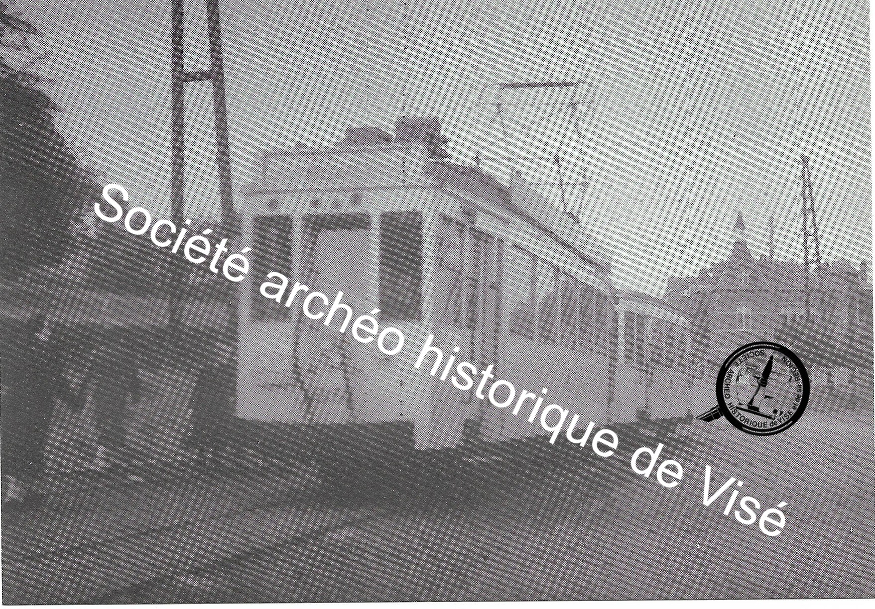 Carte postale - Saive "Arrivée du tram de Blegny" 1952
