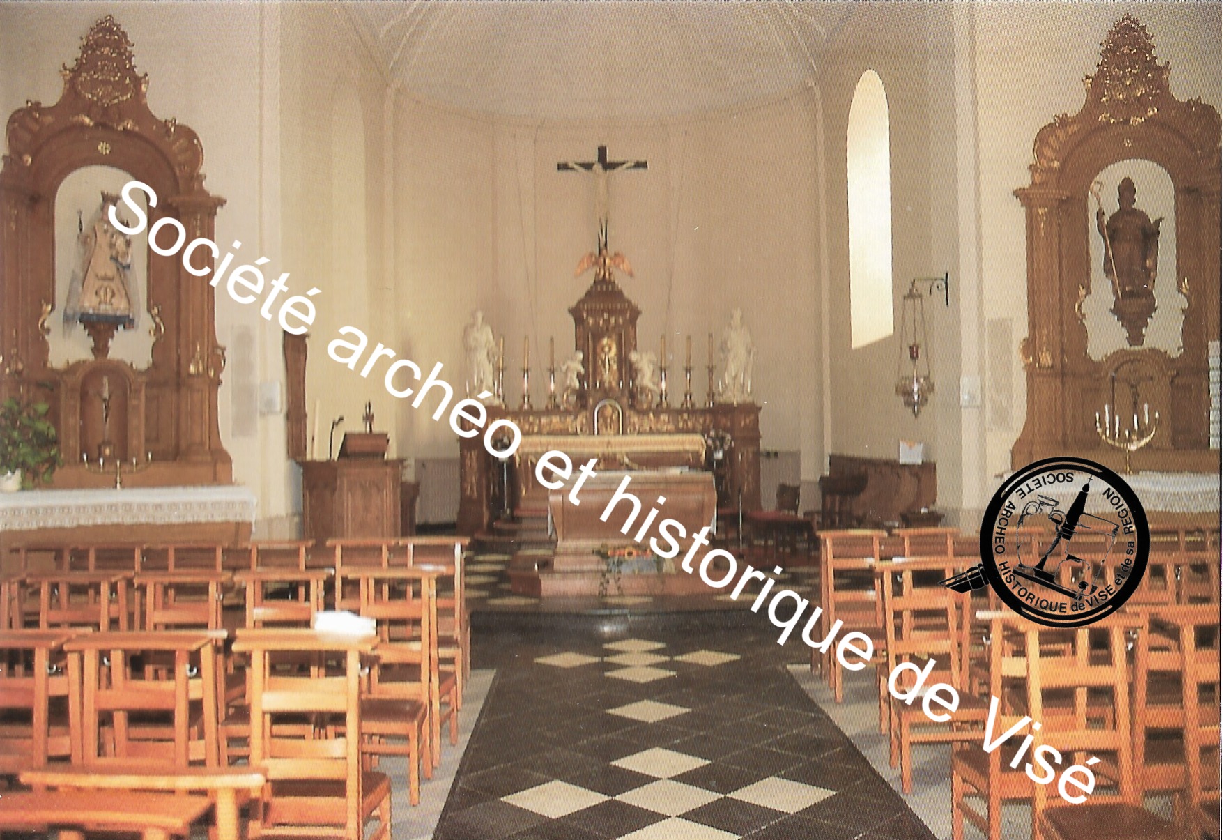 Carte postale - Richelle "L'intérieur de l'église Saint-Firmin"