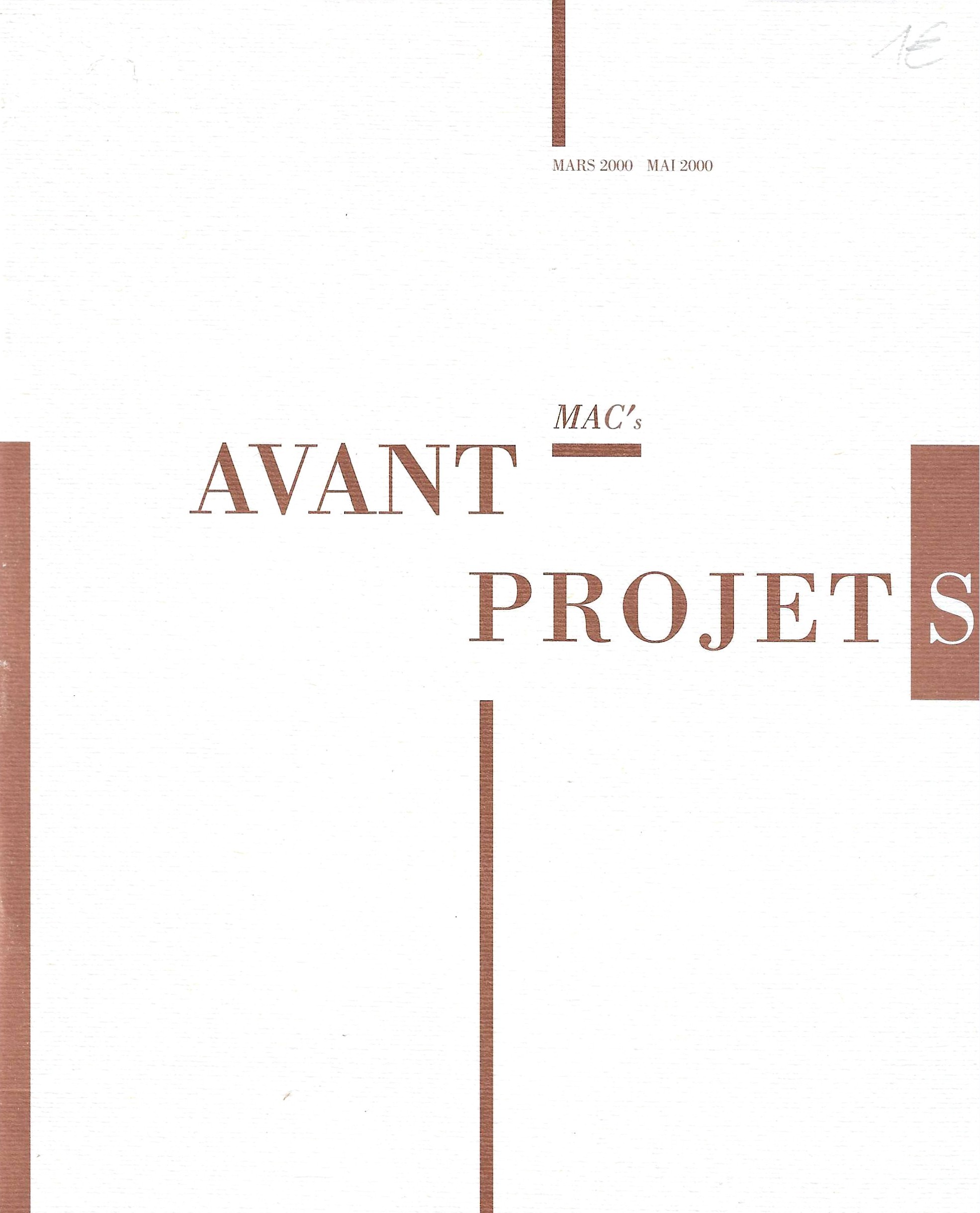 Les chantiers du musée - Avant projets