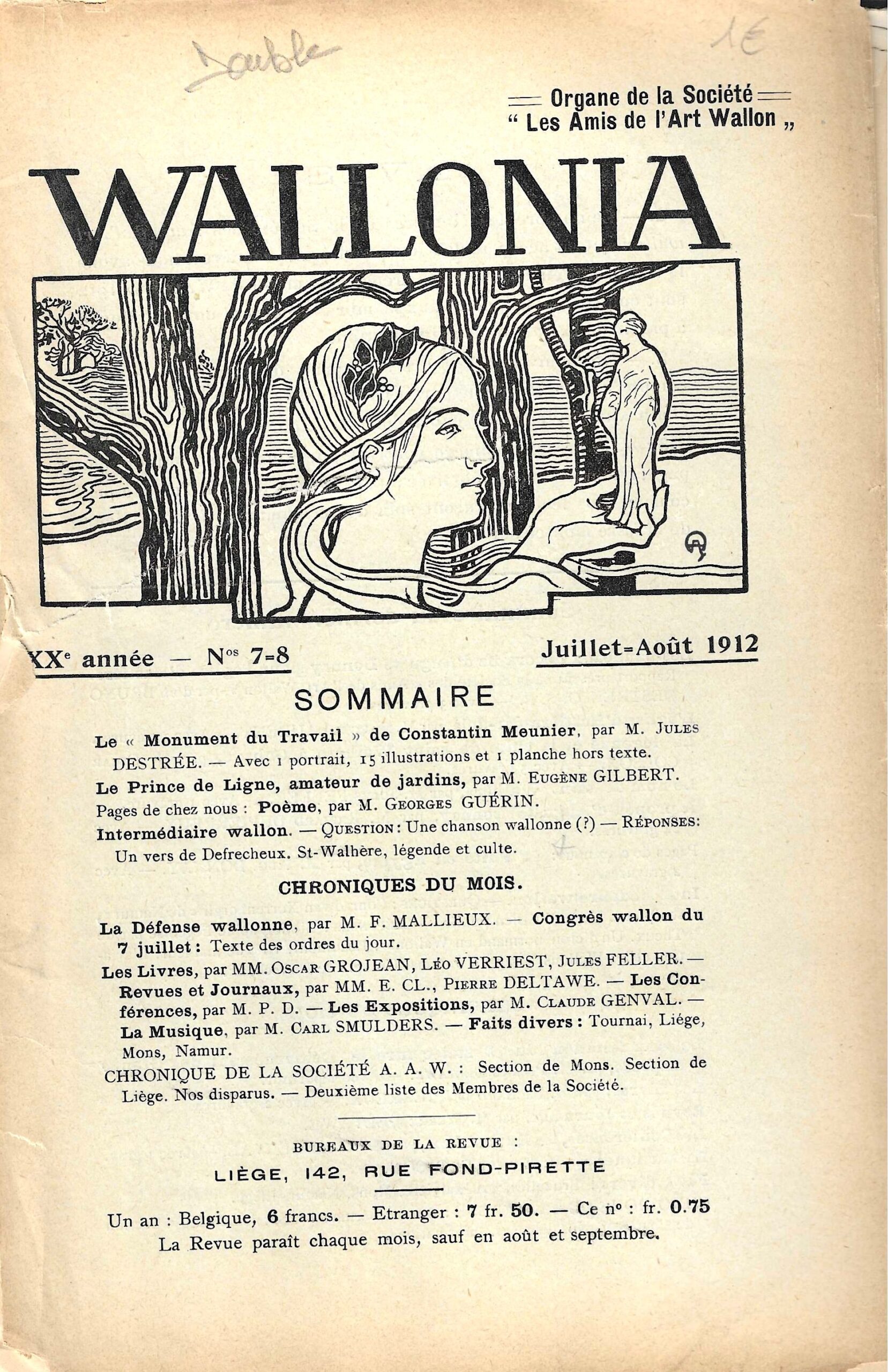 Wallonia (1912) n°7-8