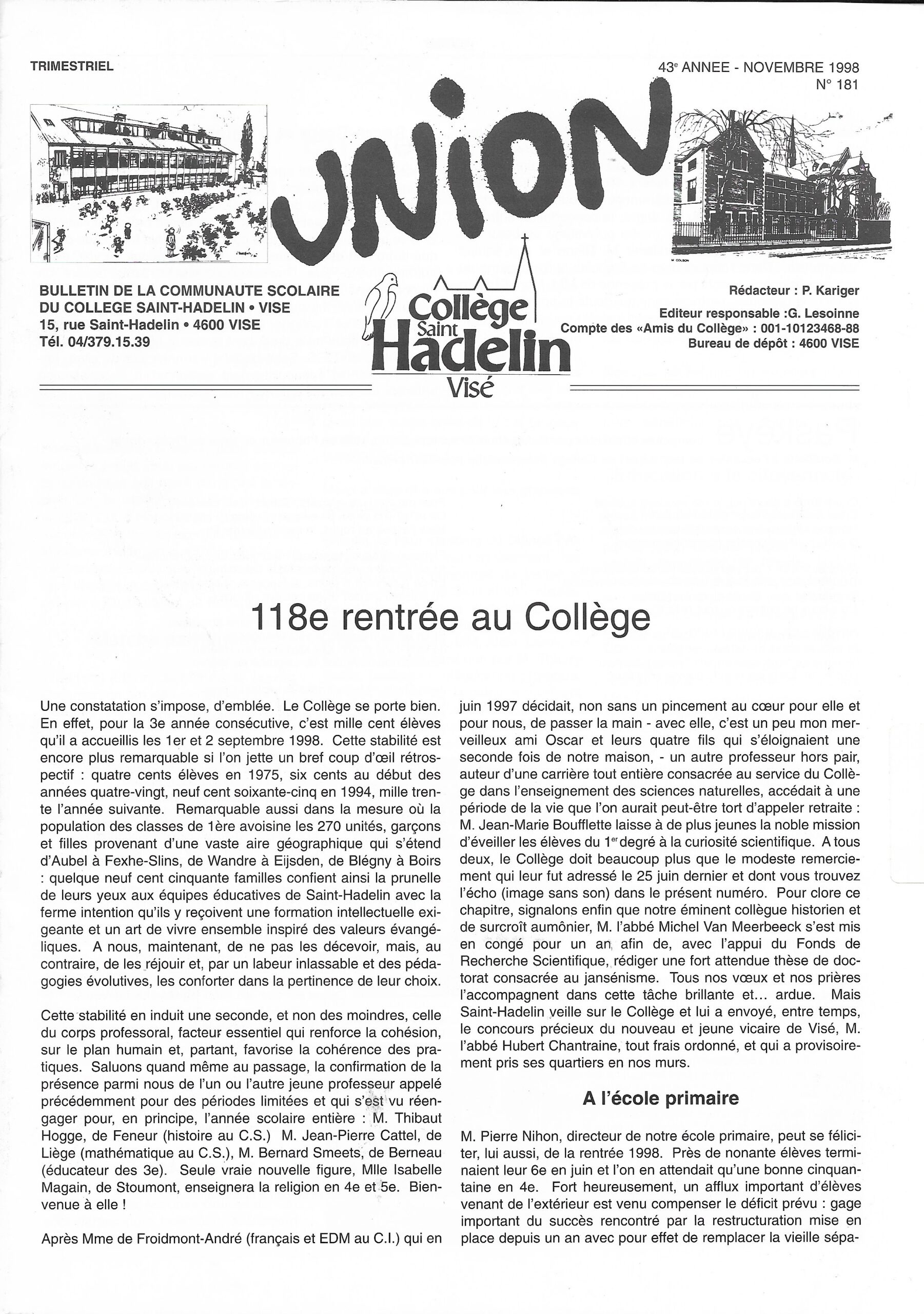 Union n°181