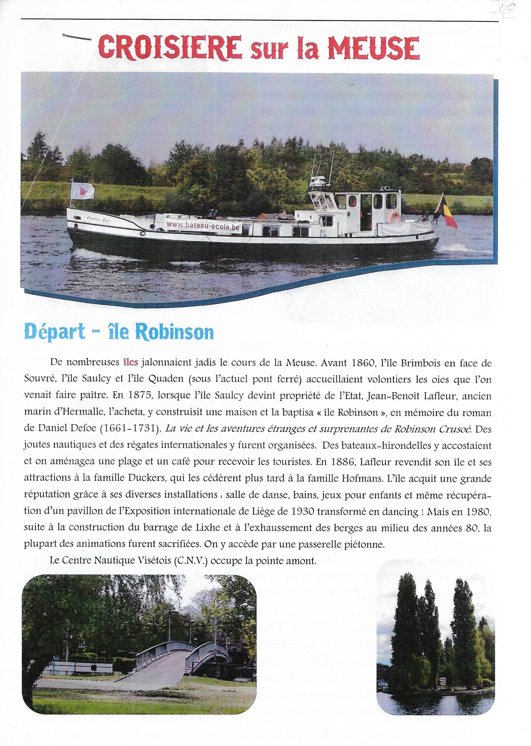 Document : Croisière sur la Meuse