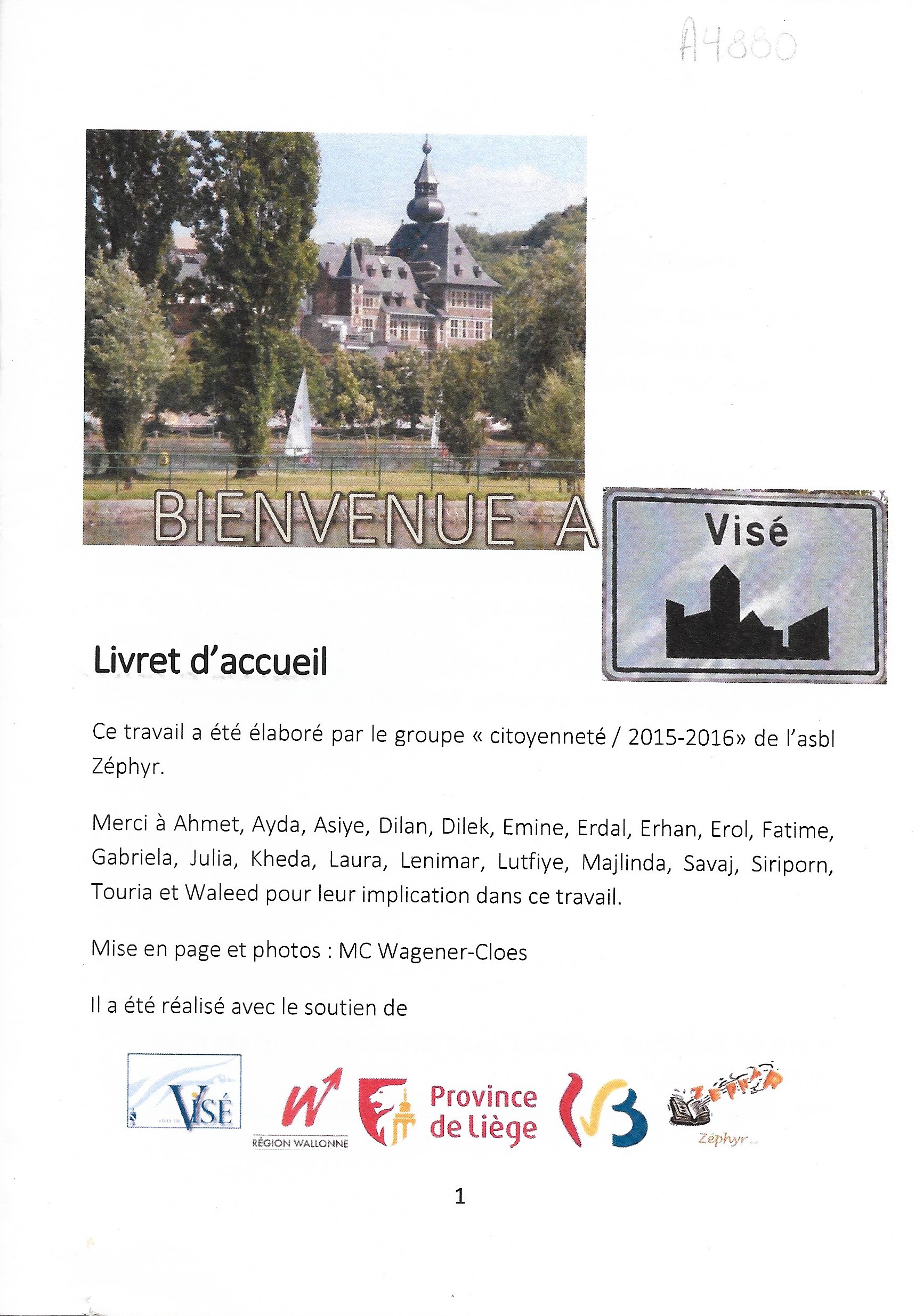 Bienvenue à Visé (Livret d'accueil)