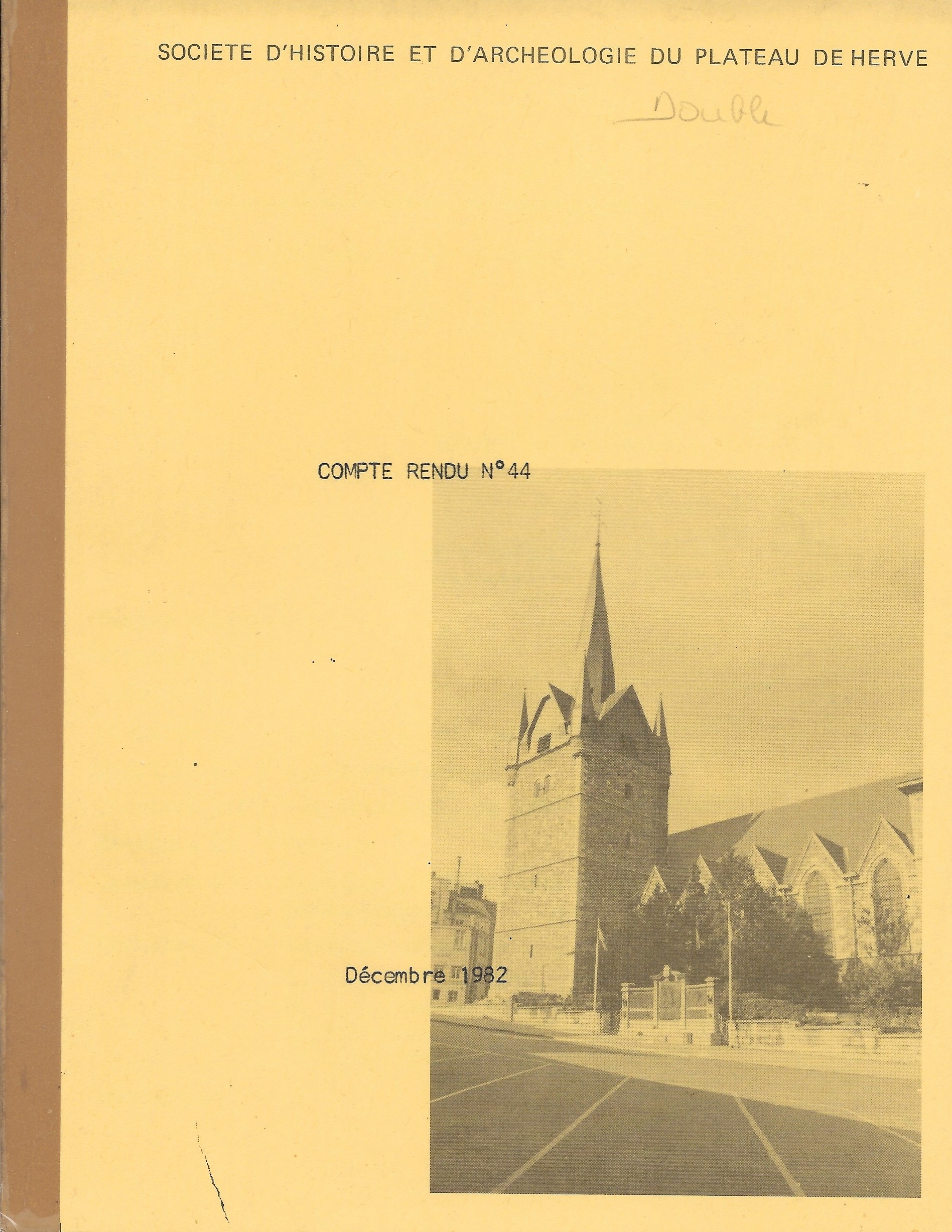 Société d'Histoire et d'Archéologie du Plateau de Herve - Compte-rendu n°44