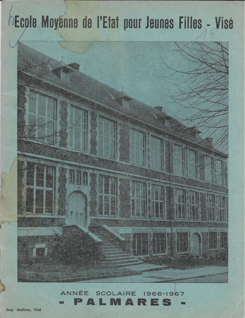 Palmarès, Ecole Moyenne de l'Etat pour Jeunes Filles - Visé 1966-1967