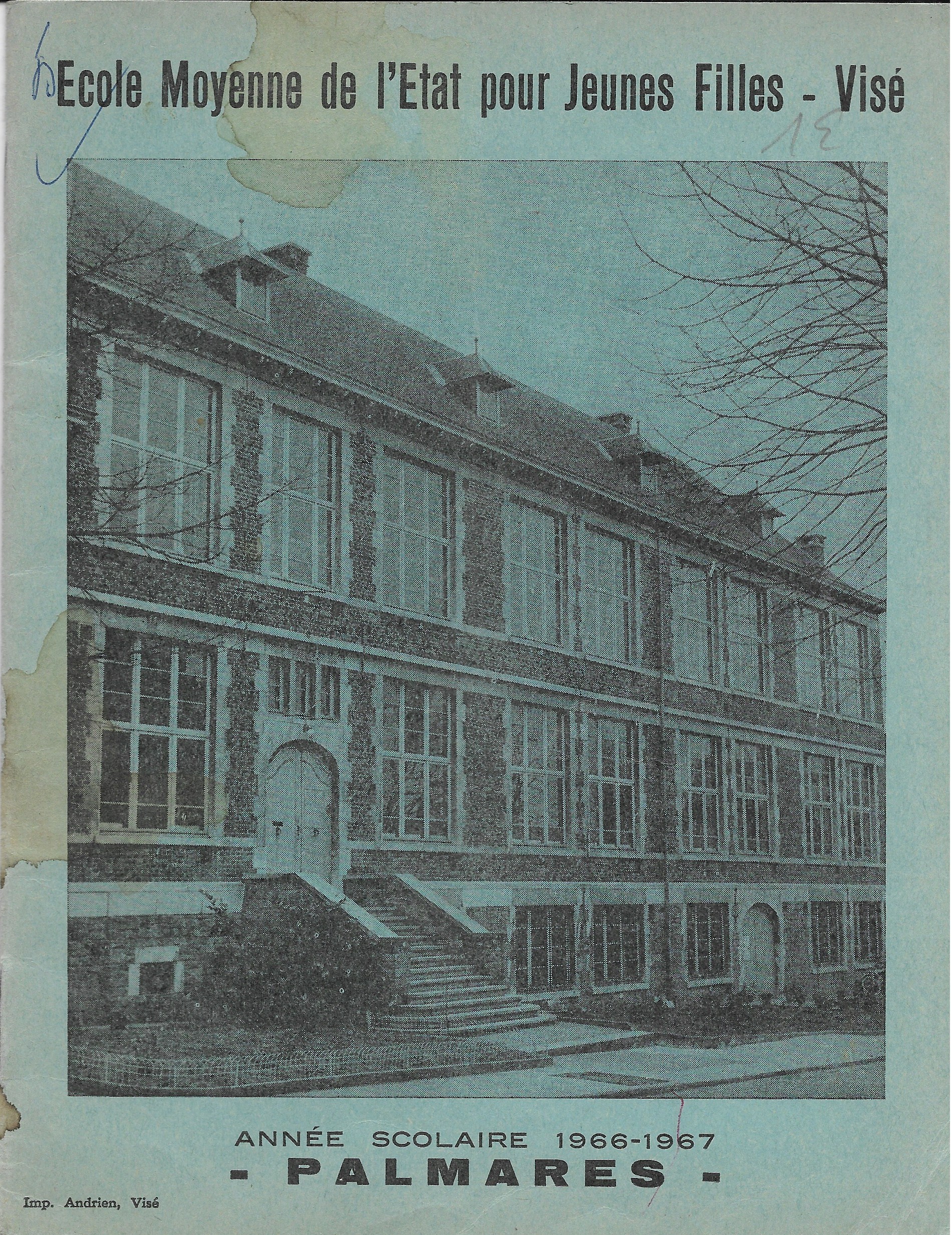 Palmarès, Ecole Moyenne de l'Etat pour Jeunes Filles - Visé 1966-1967