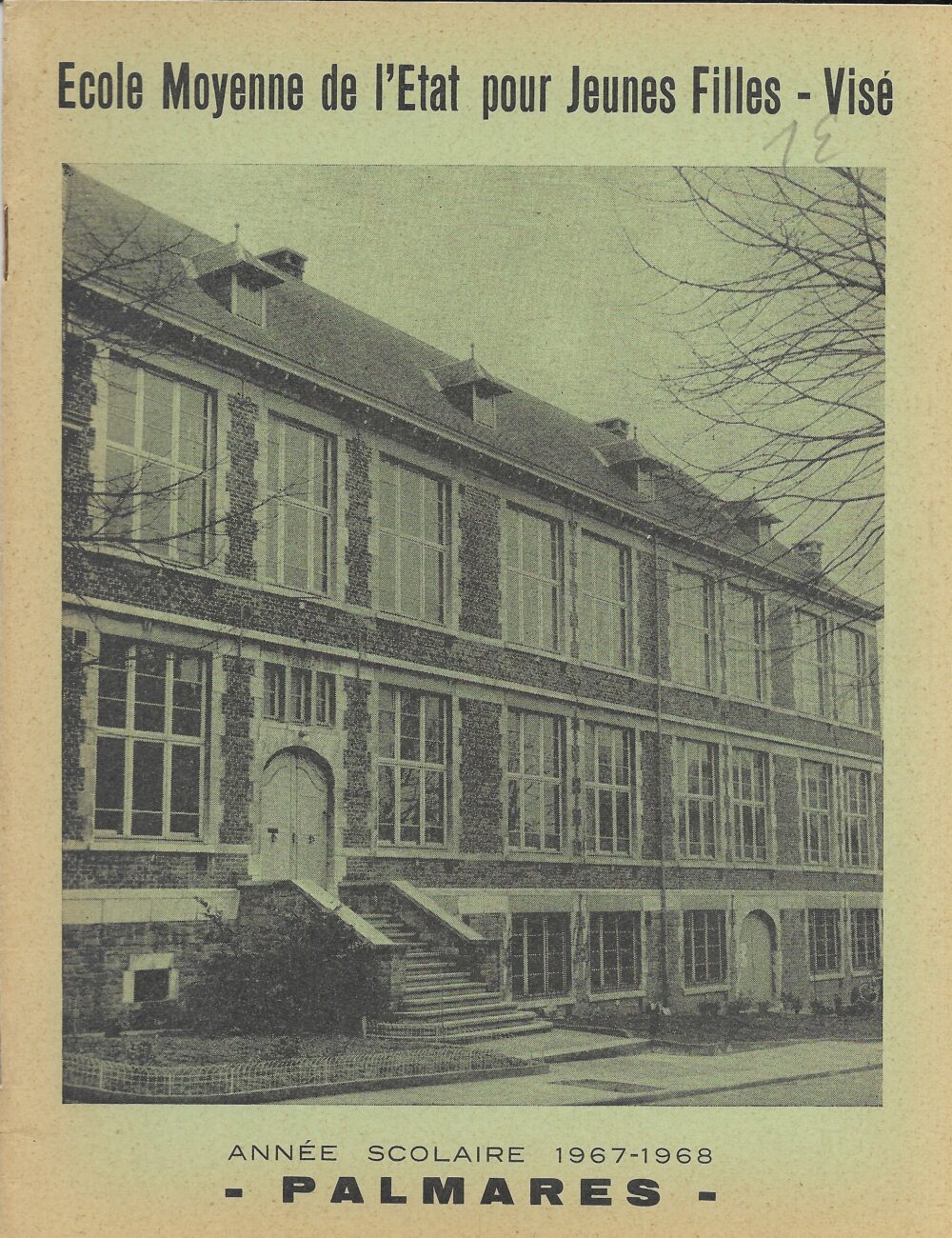 Palmarès, Ecole Moyenne de l'Etat pour Jeunes Filles - Visé 1967-1968