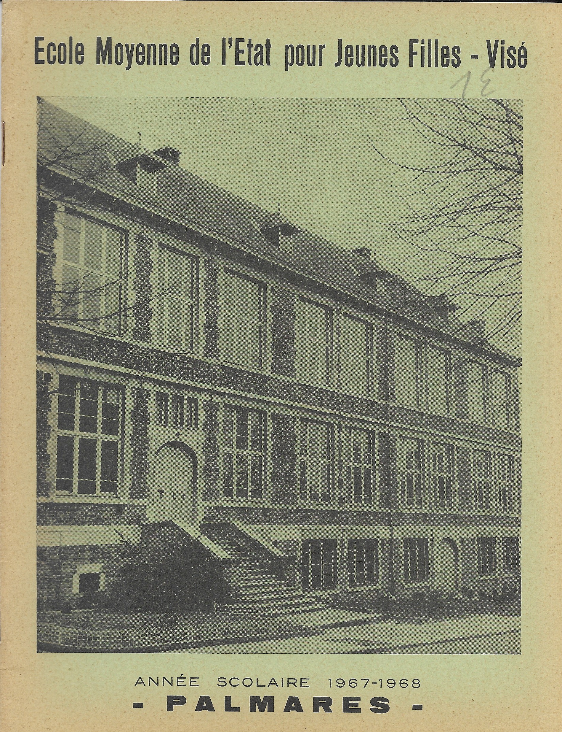 Palmarès, Ecole Moyenne de l'Etat pour Jeunes Filles - Visé 1967-1968