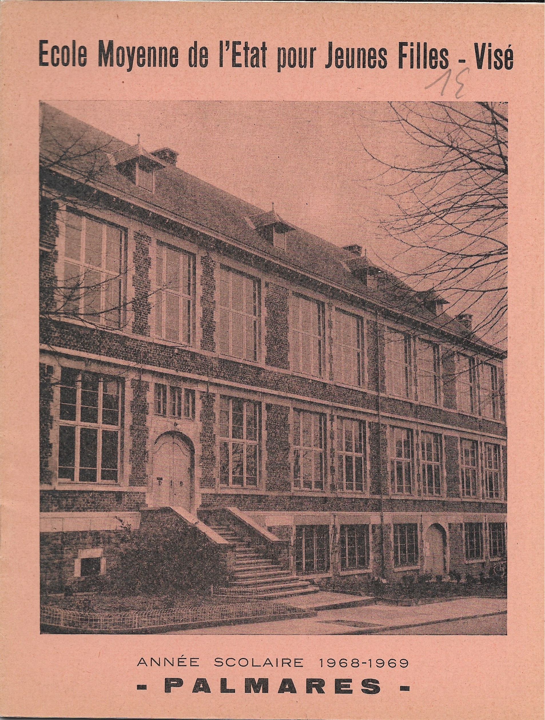 Palmarès, Ecole Moyenne de l'Etat pour Jeunes Filles - Visé 1968-1969