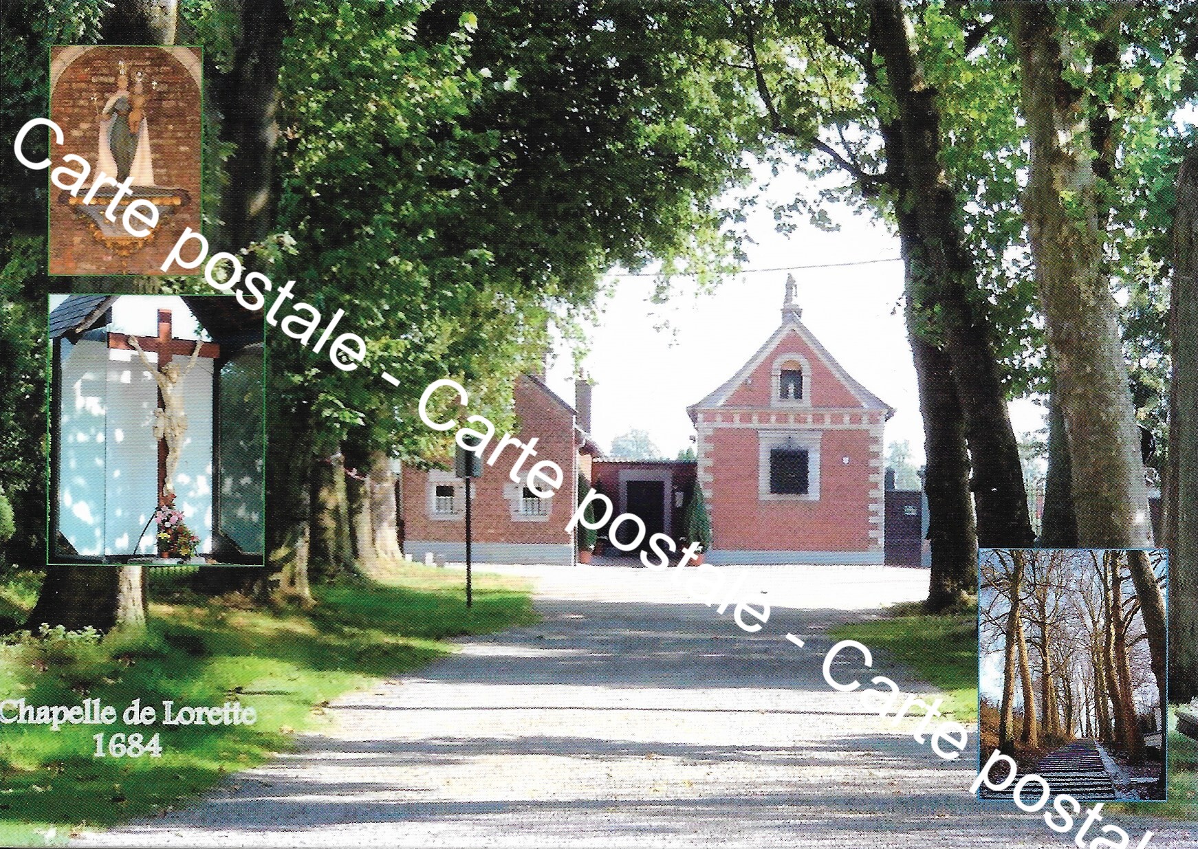 Carte postale : Visé "Chapelle de Lorette 1684"