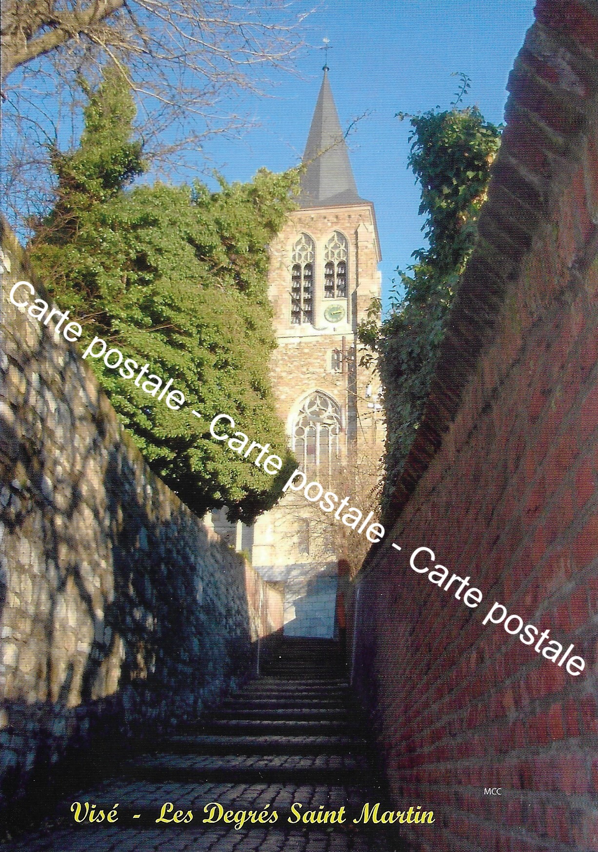 Carte postale - Visé "Les Degrés Saint-Martin"