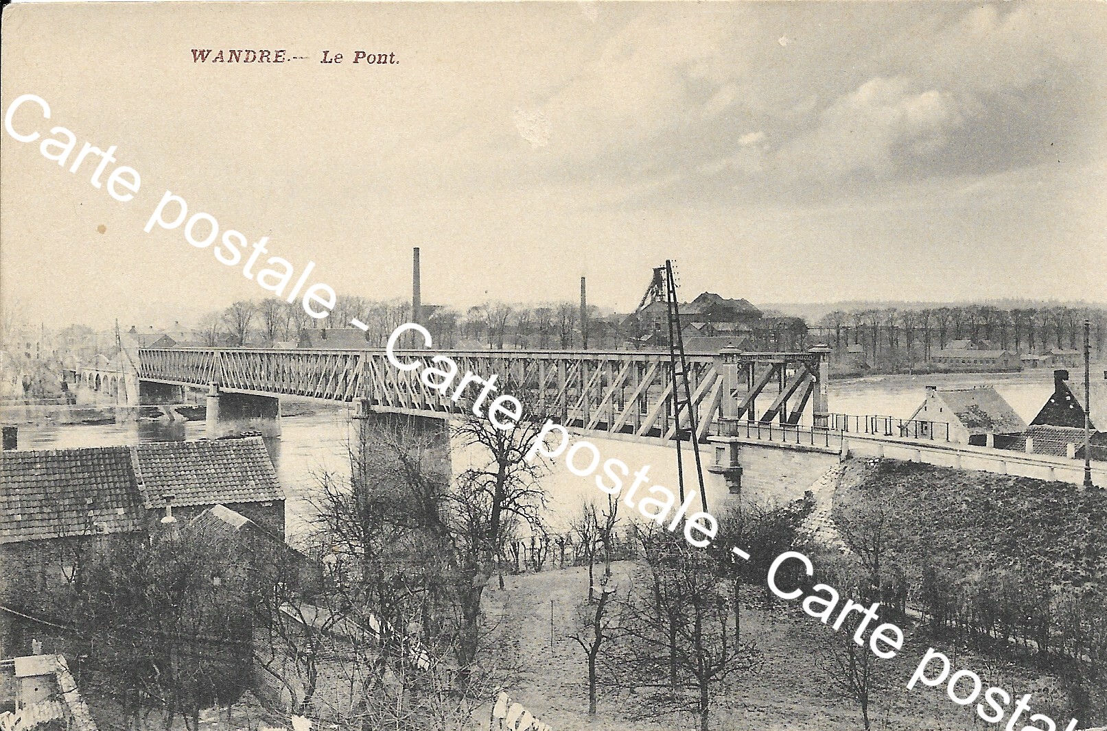 Carte postale : Wandre "Le Pont"