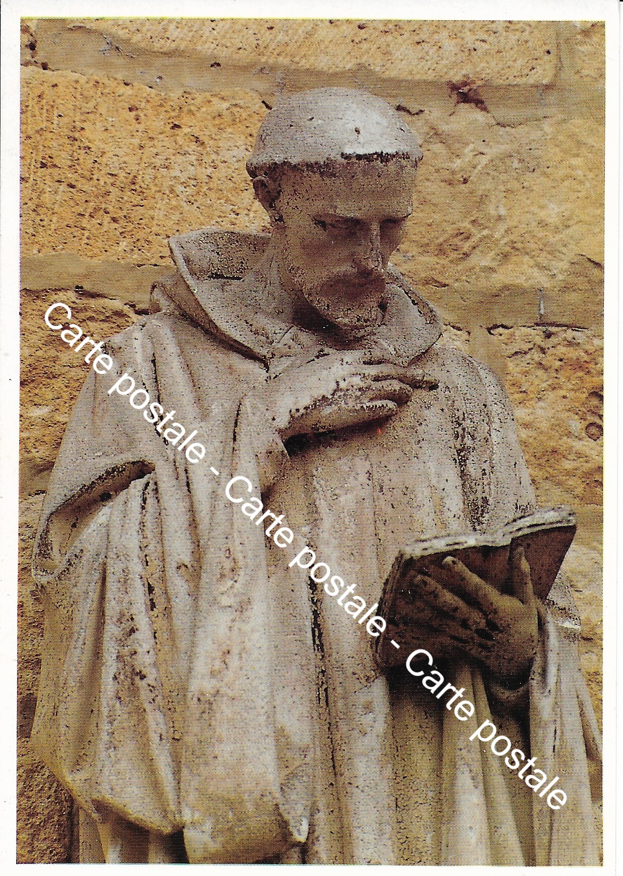 Carte postale : Orval "Saint Bernard lisant la Bible"