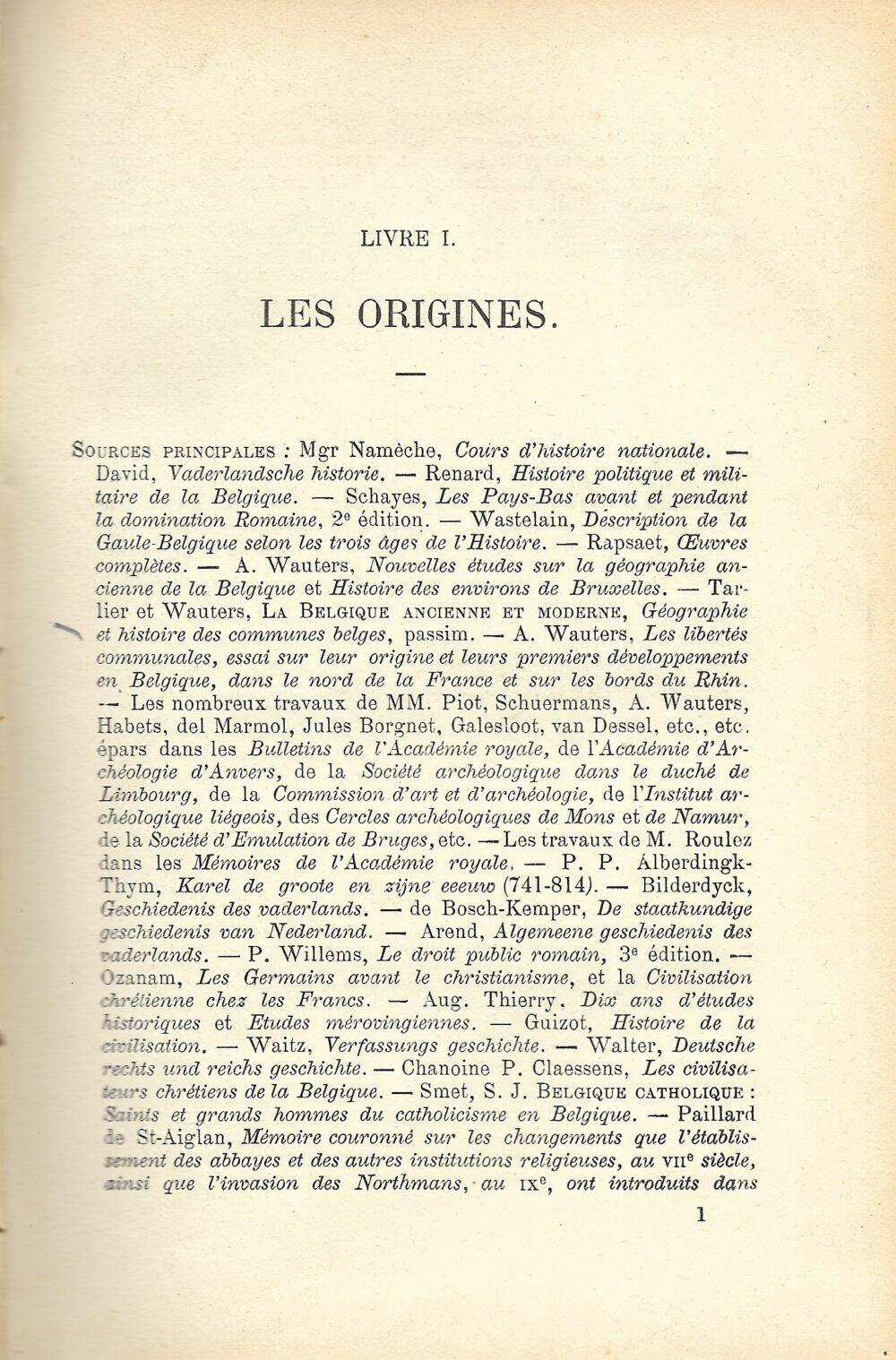 Histoire politique nationale