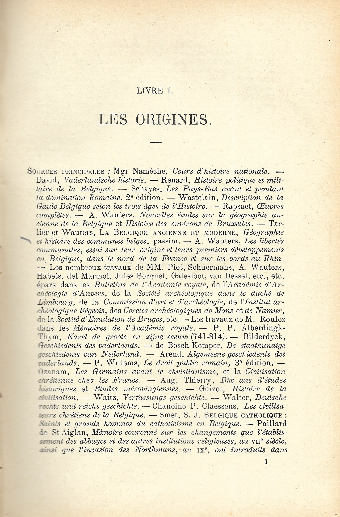 Histoire politique nationale