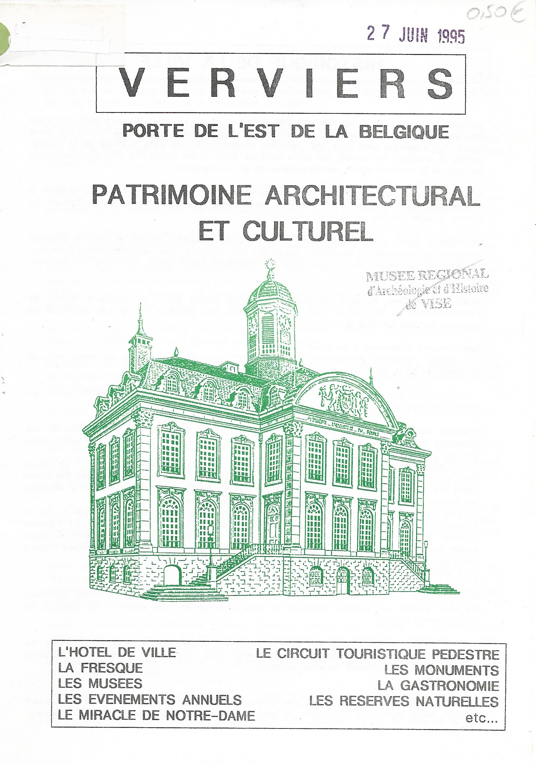 Verviers, Porte de l'est de la Belgique
