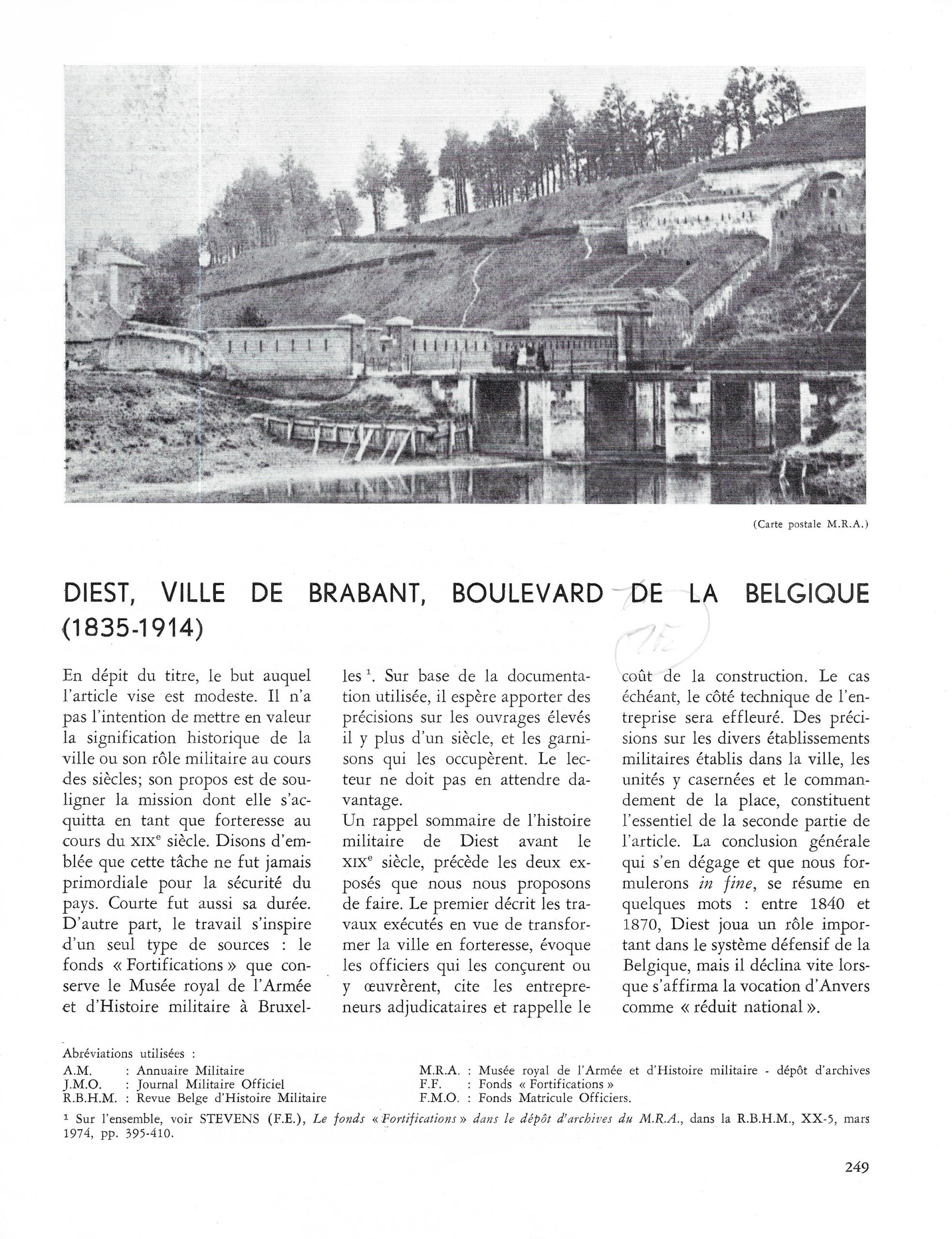 Diest, ville de Brabant, Boulevard de la Belgique (1835-1914)