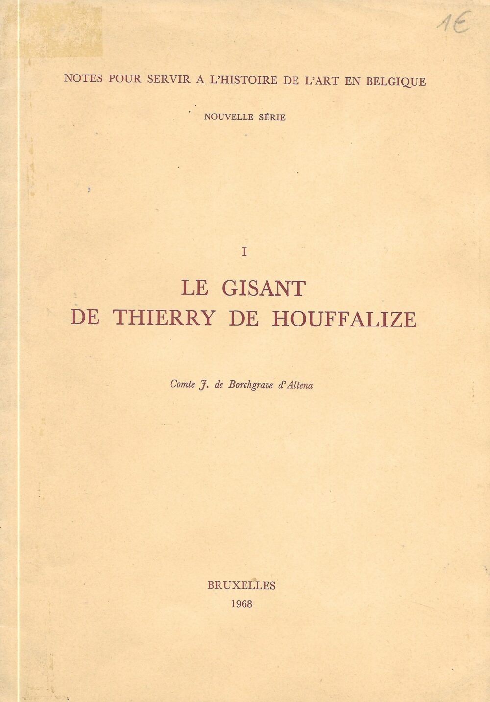 Le gisant de Thierry de Houffalize