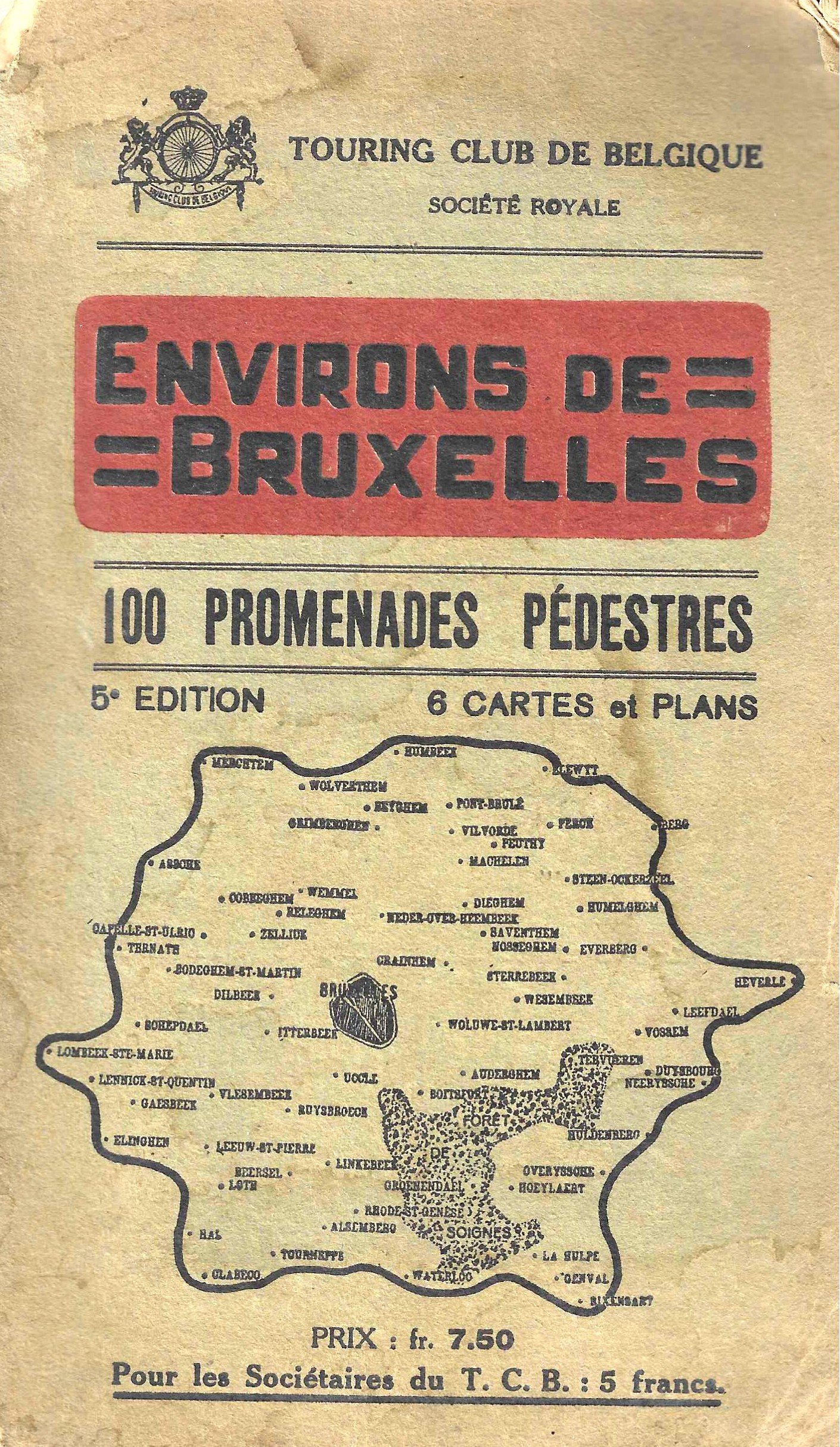 Environs de Bruxelles - 100 promenades pédestres