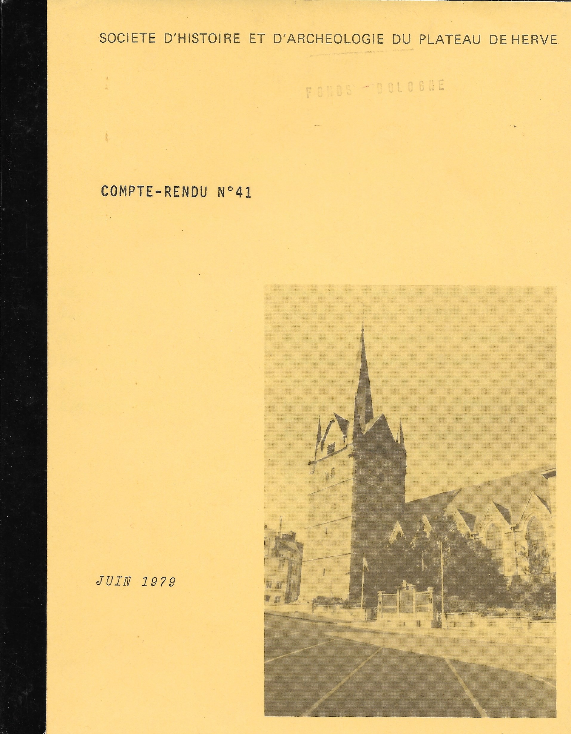 Société d'Histoire et d'Archéologie du Plateau de Herve - Compte-rendu n°41