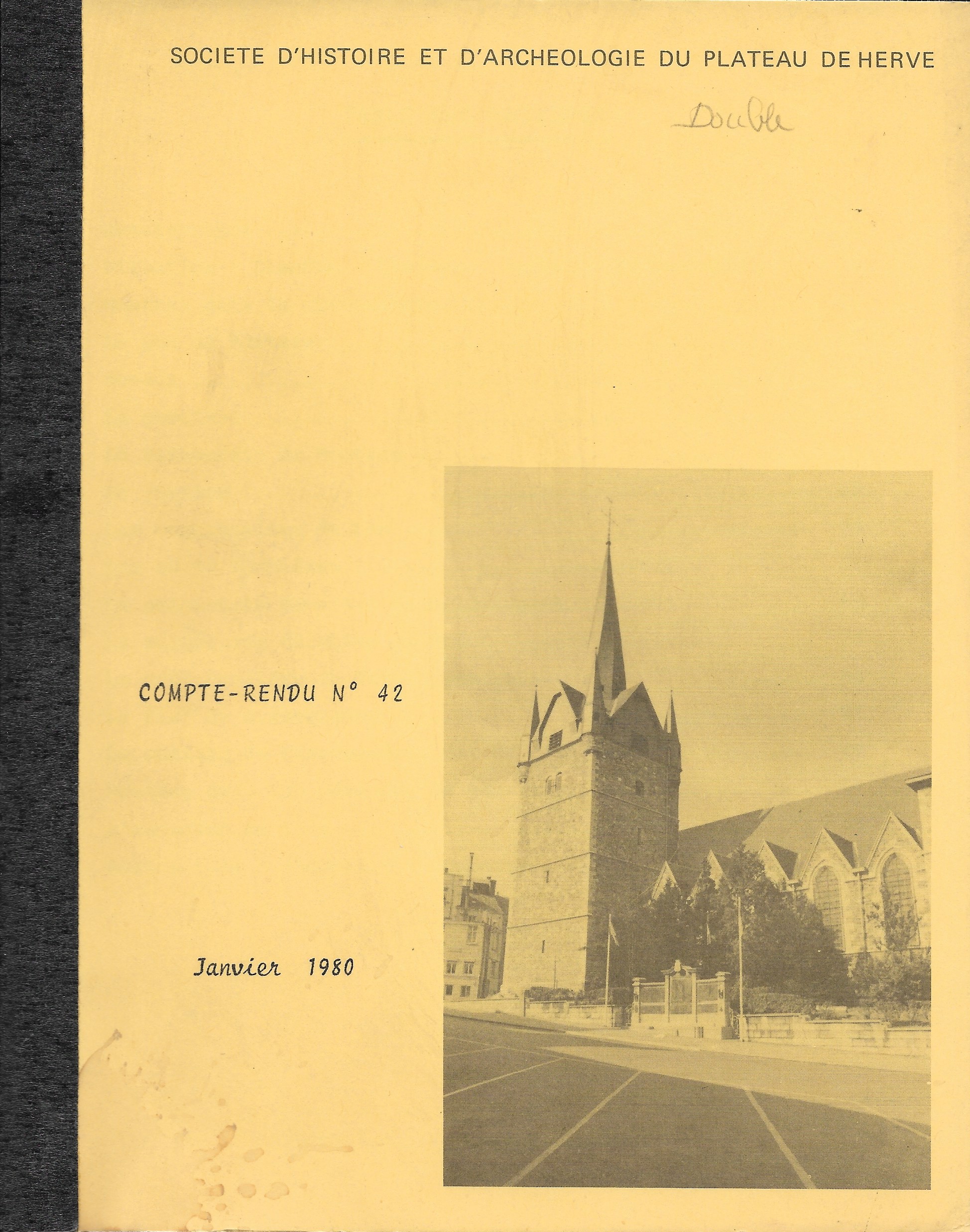 Société d'Histoire et d'Archéologie du Plateau de Herve - Compte-rendu n°42