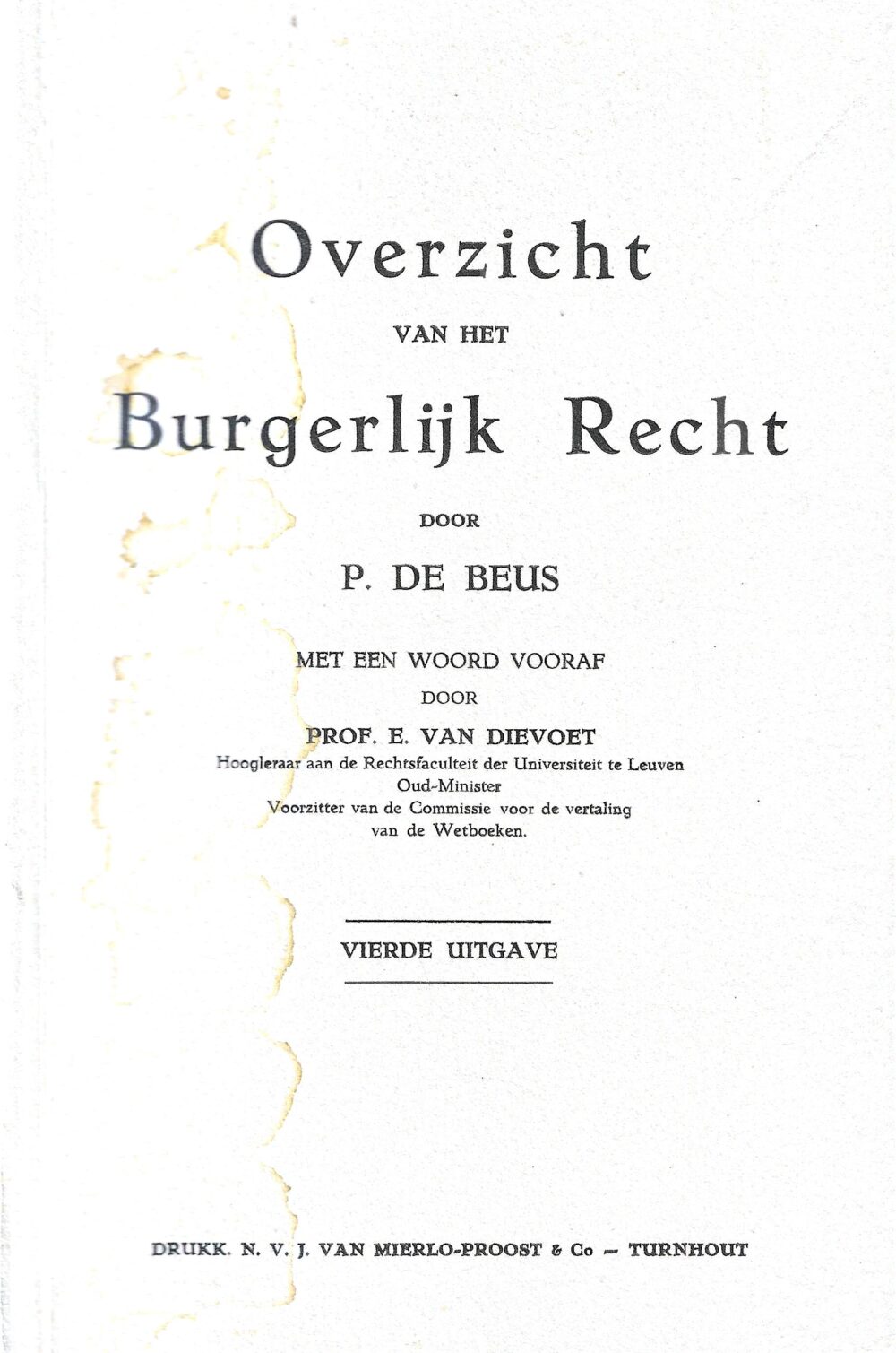 Overzicht van het Burgerlijk Recht